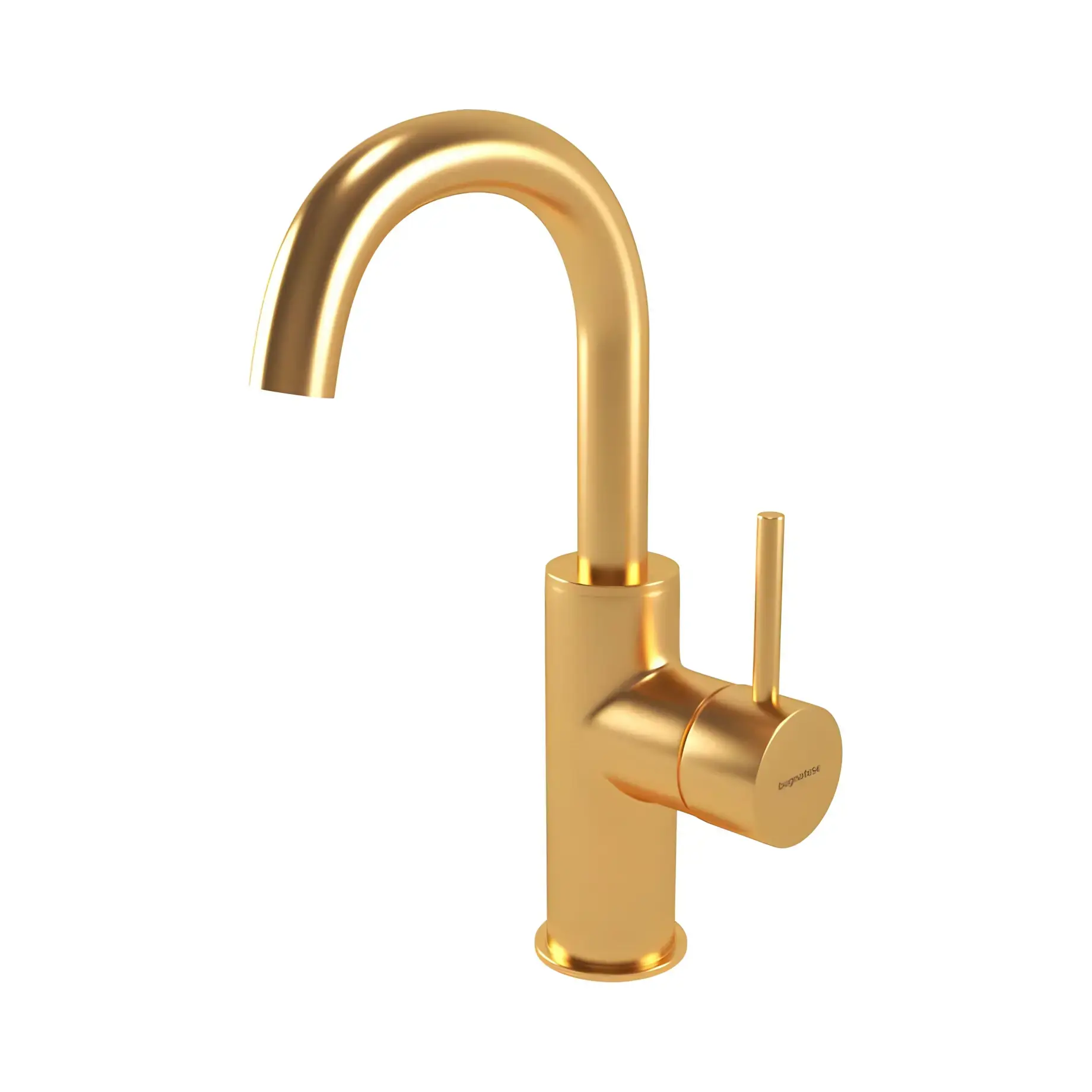 Змішувач для раковини K Line Bugnatese 5713OS Gold Brushed — вид на білому тлі