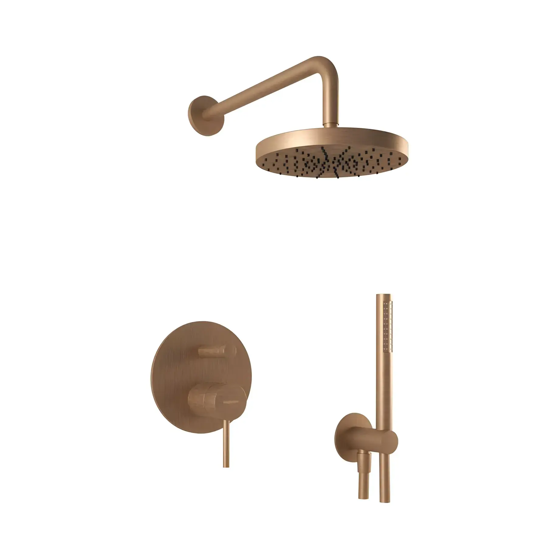 Душова система (прихований монтаж) K Line Bugnatese 5774BO Brushed Bronze — вид на білому тлі