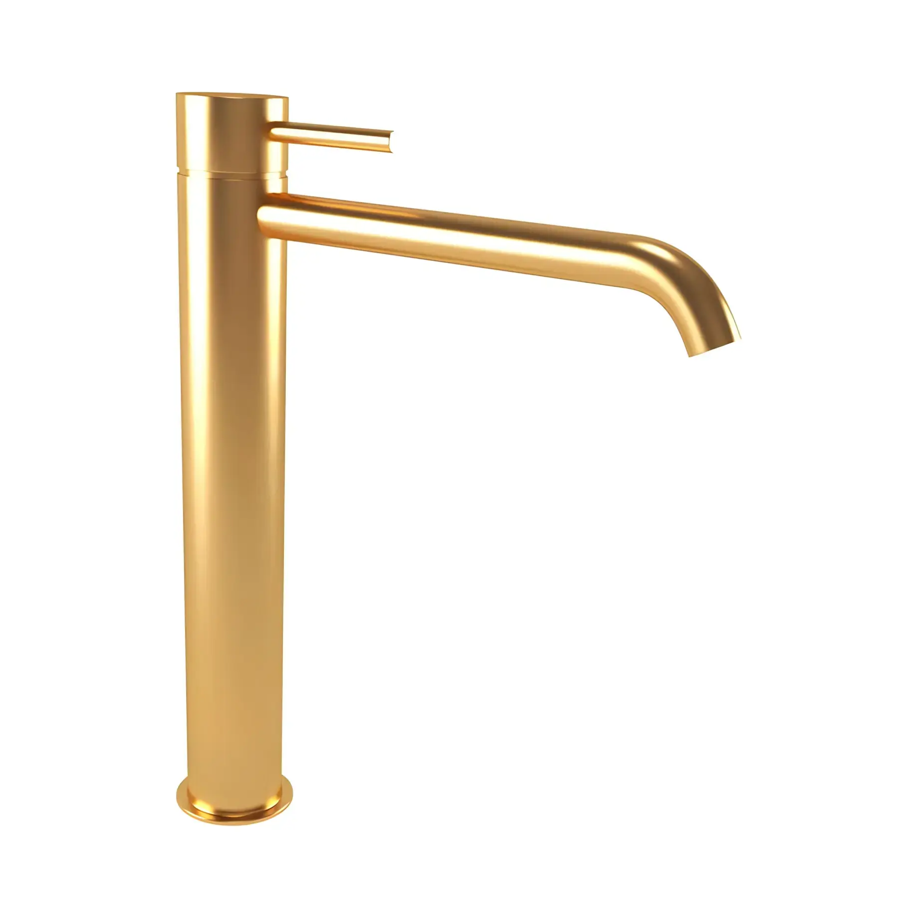 Змішувач для раковини K Line Bugnatese 5797SCOS Gold Brushed — вид на білому тлі