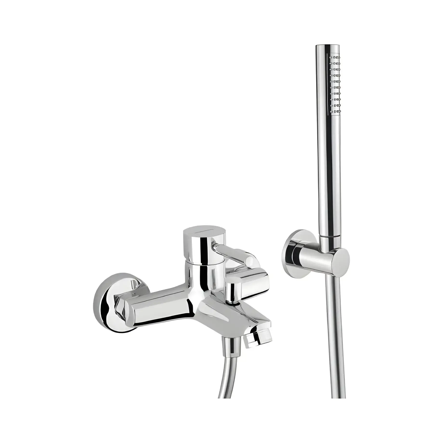 Змішувач для ванни Kobuk Bugnatese 2202CR Chrome — вид на білому тлі