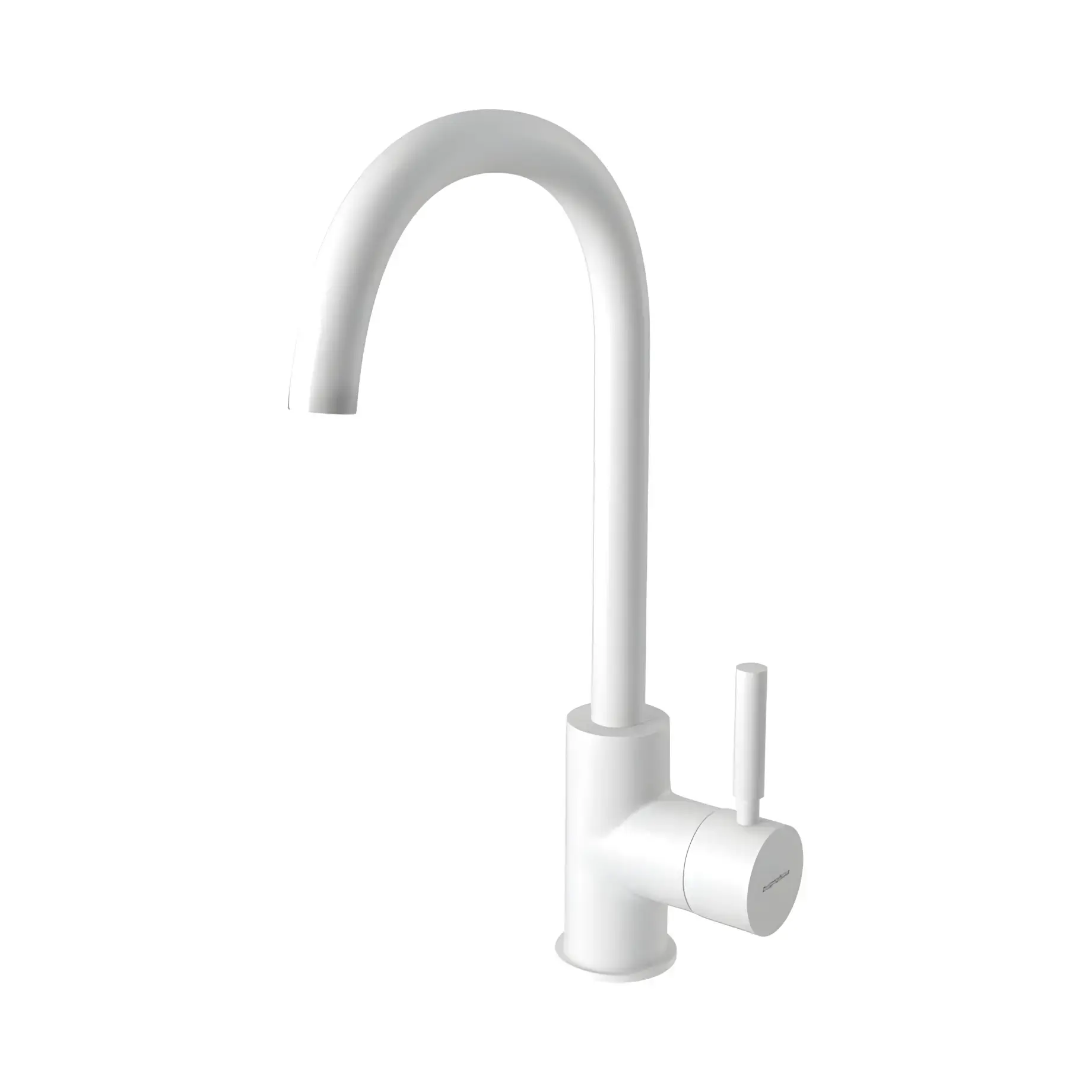 Змішувач для раковини Kobuk Bugnatese 2217SBI White Matt — вид на білому тлі