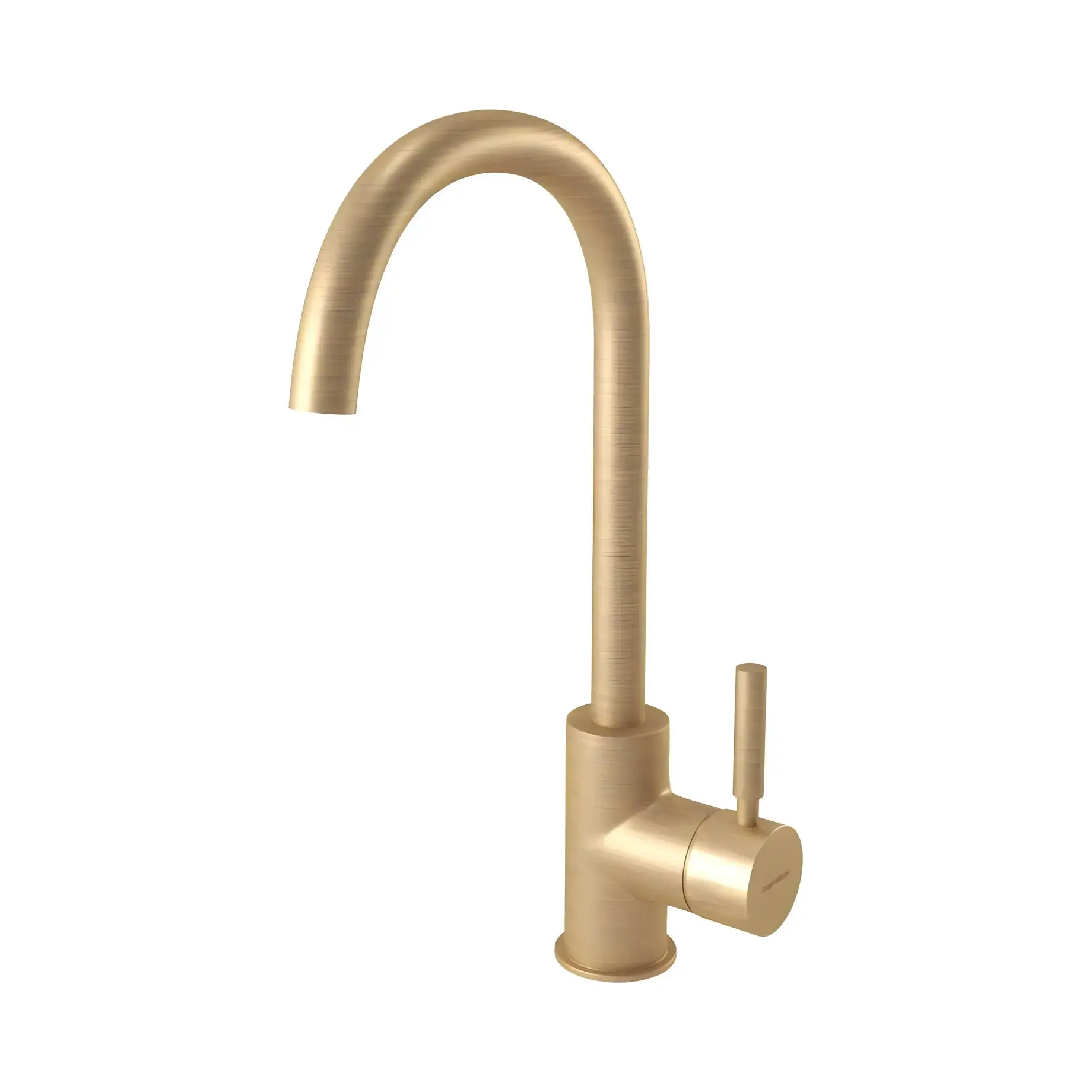 Змішувач для раковини Kobuk Bugnatese 2217SCBO Matt Bronze — вид на білому тлі