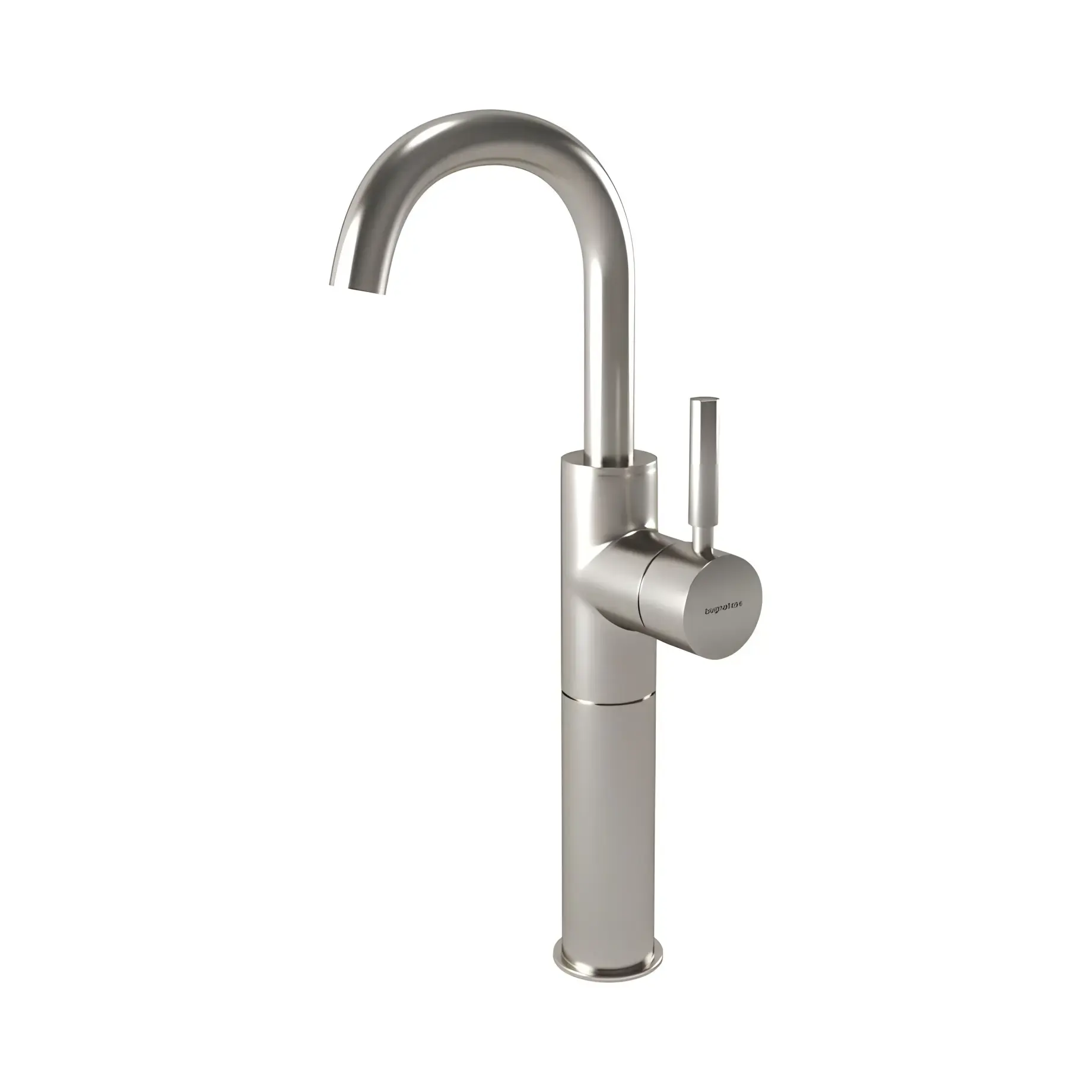 Змішувач для раковини Kobuk Bugnatese 2221SNS Nickel Brushed — вид на білому тлі
