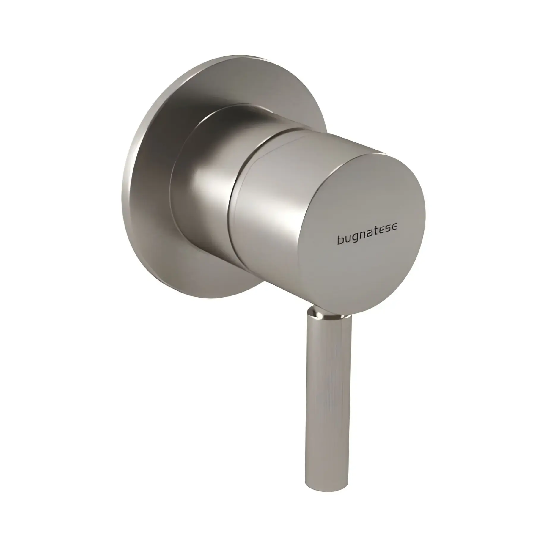 Змішувач для душу Kobuk Bugnatese 2230NS Nickel Brushed — вид на білому тлі
