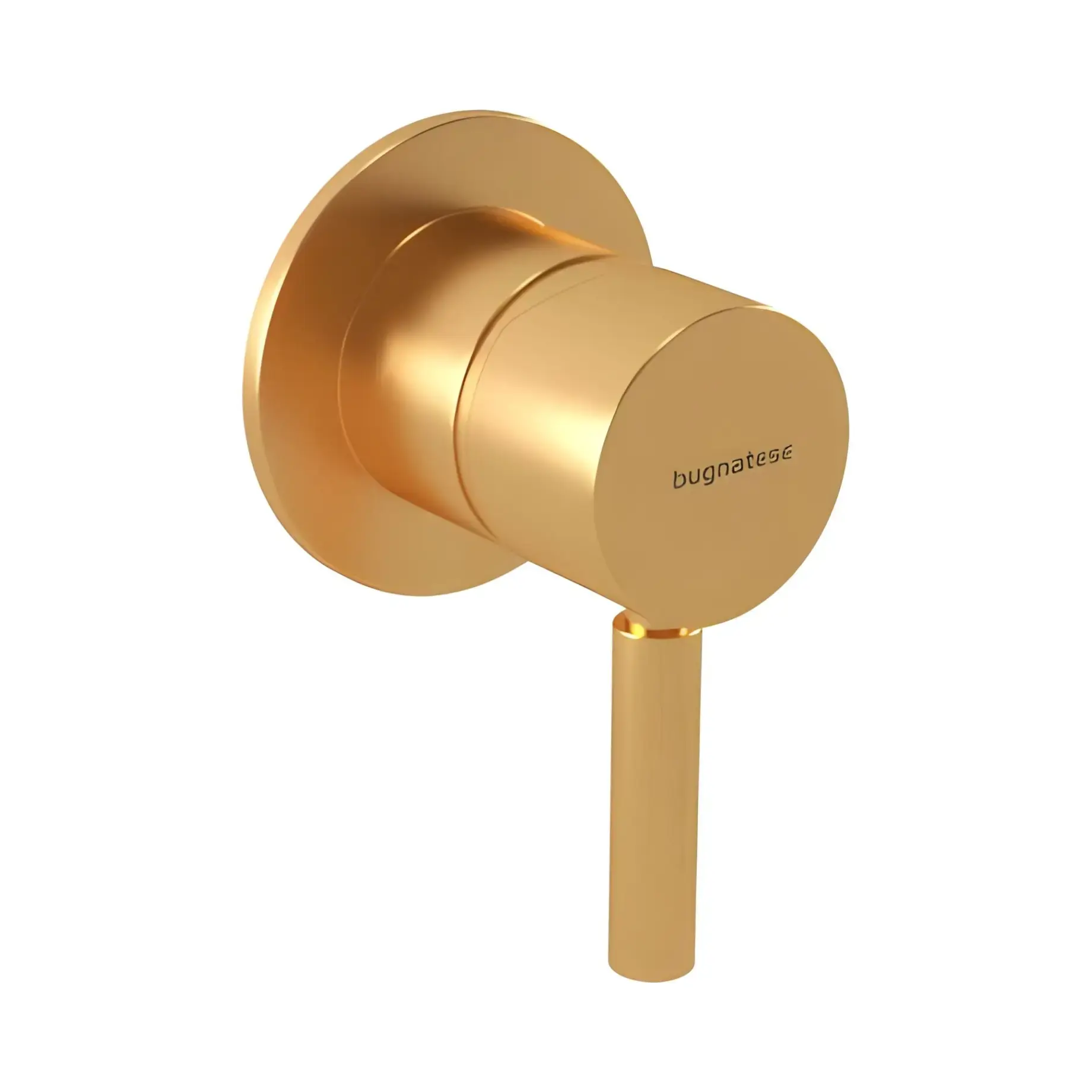 Змішувач для душу Kobuk Bugnatese 2230OS Gold Brushed — вид на білому тлі