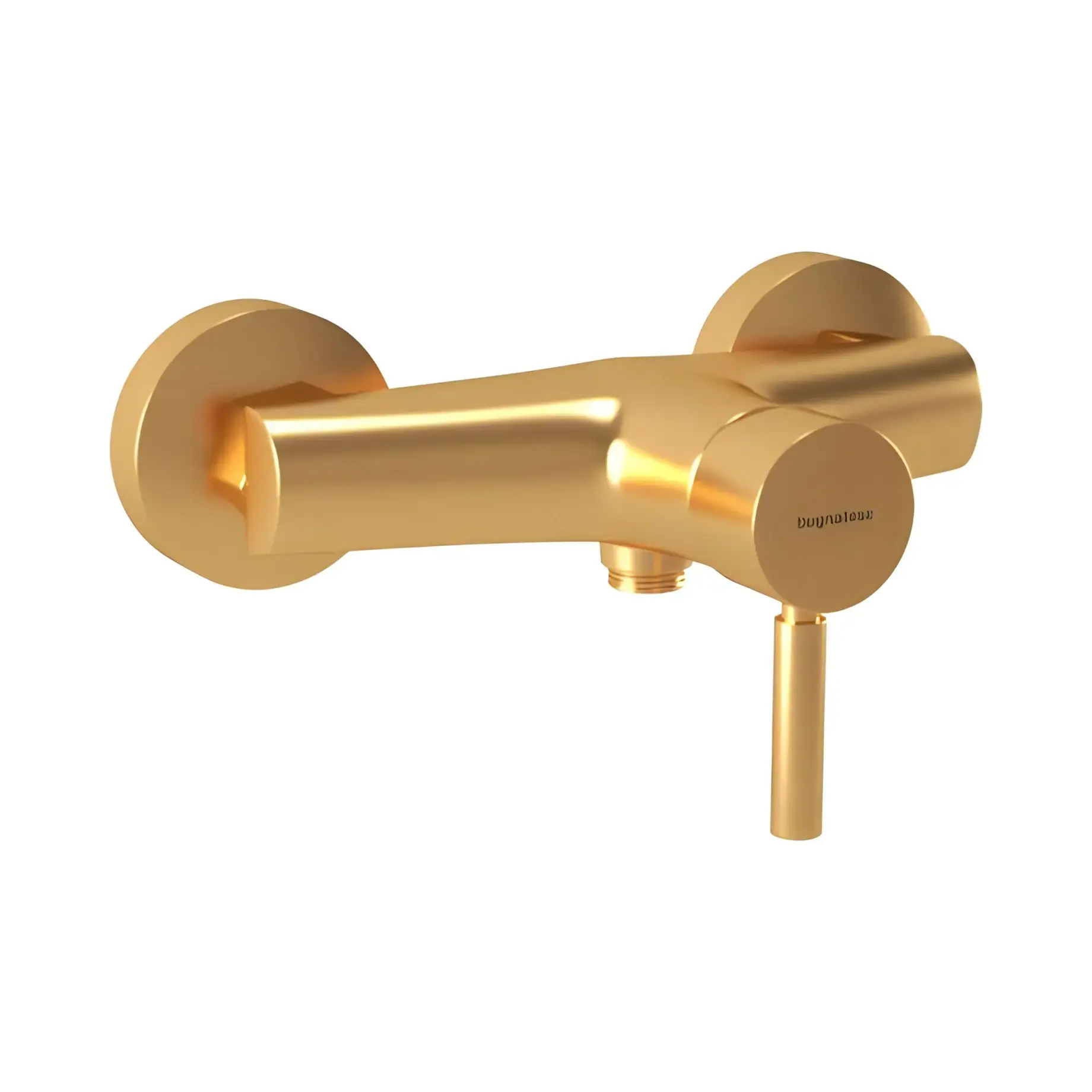 Змішувач для душу Kobuk Bugnatese 2238OS Gold Brushed — вид на білому тлі