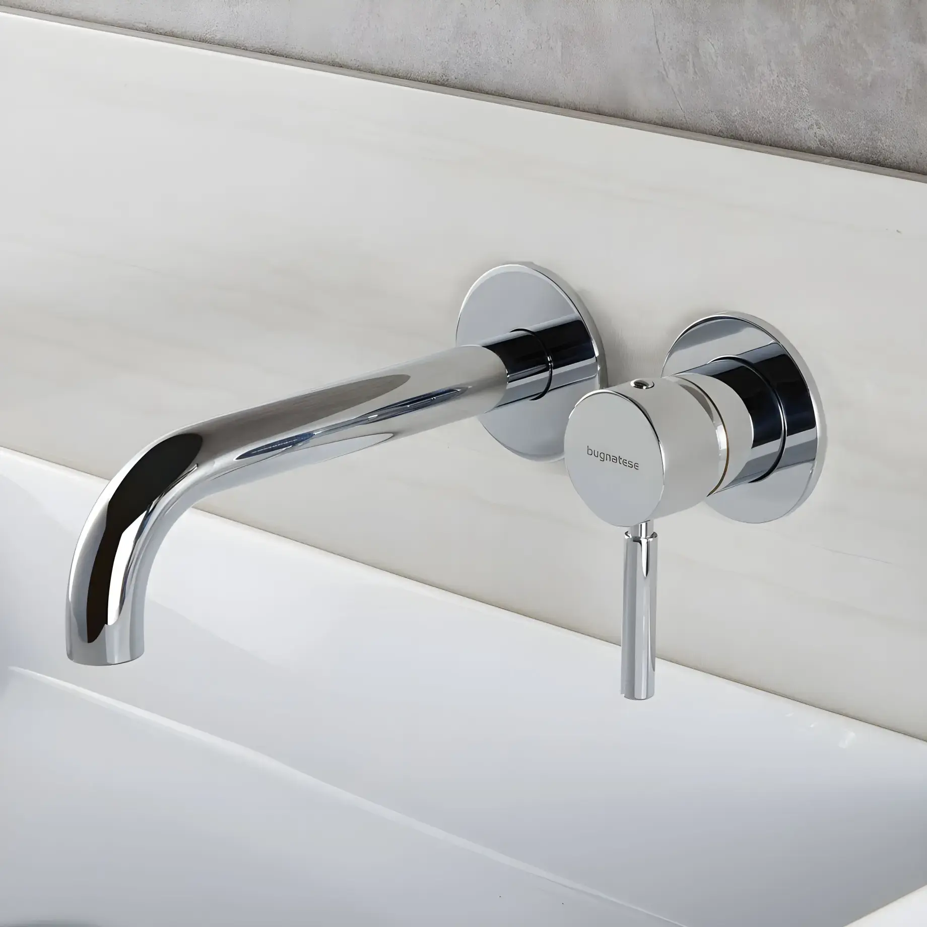 Змішувач для раковини Kobuk Bugnatese 2251CR Chrome — вид спереду