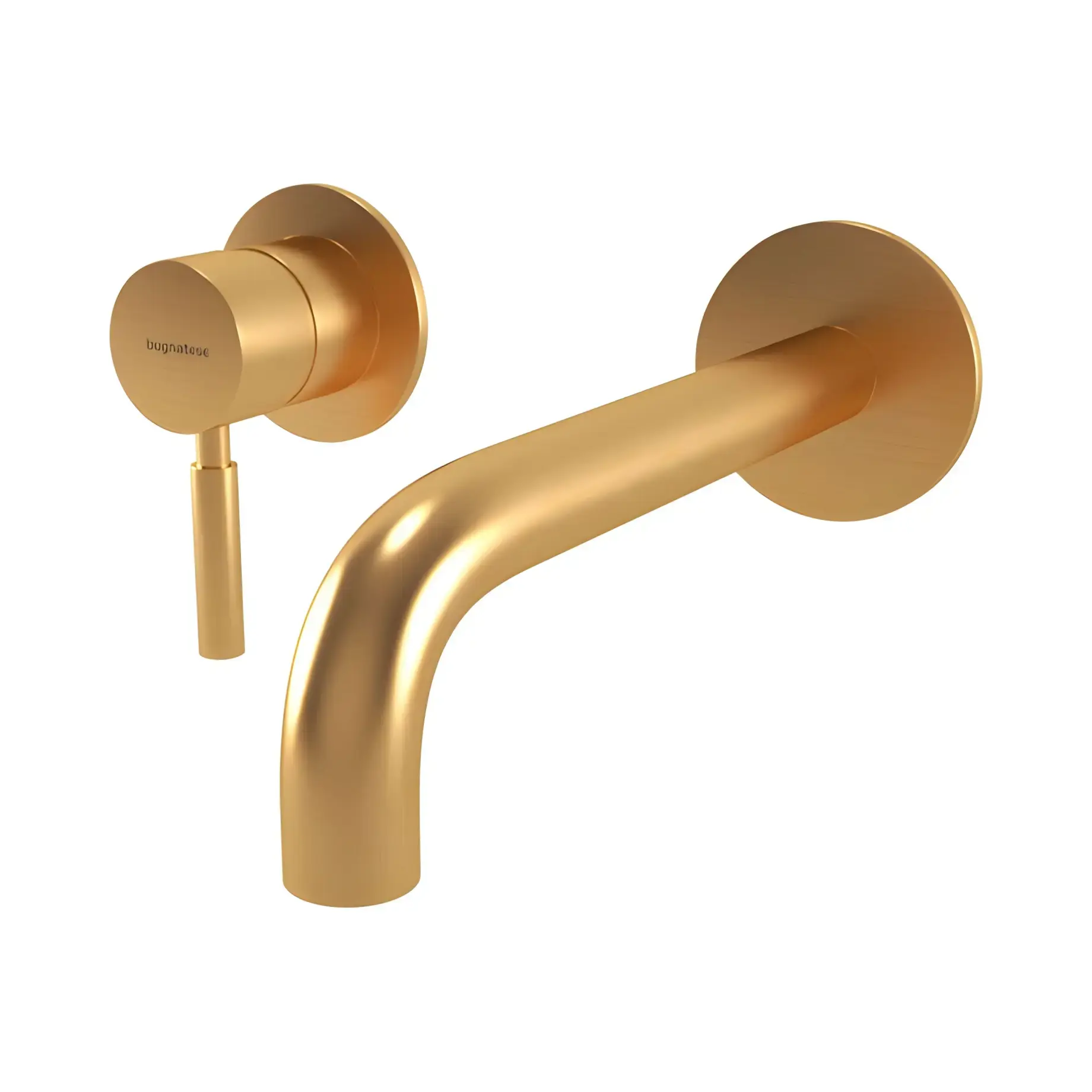 Змішувач для раковини Kobuk Bugnatese 2251OS Gold Brushed — вид на білому тлі