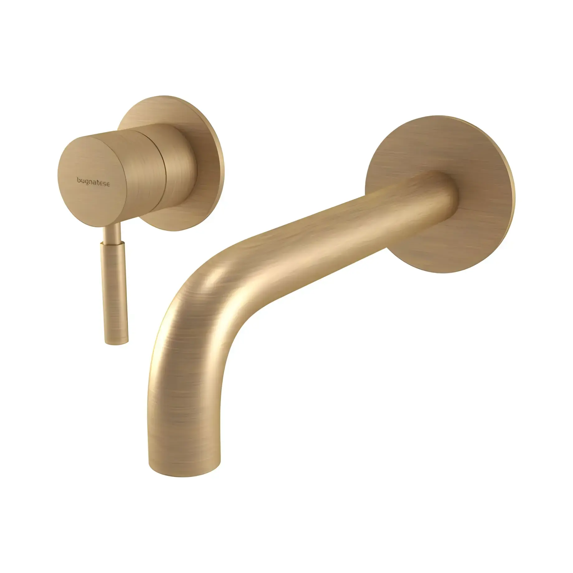 Змішувач для раковини Kobuk Bugnatese 2251SCBO Matt Bronze — вид на білому тлі