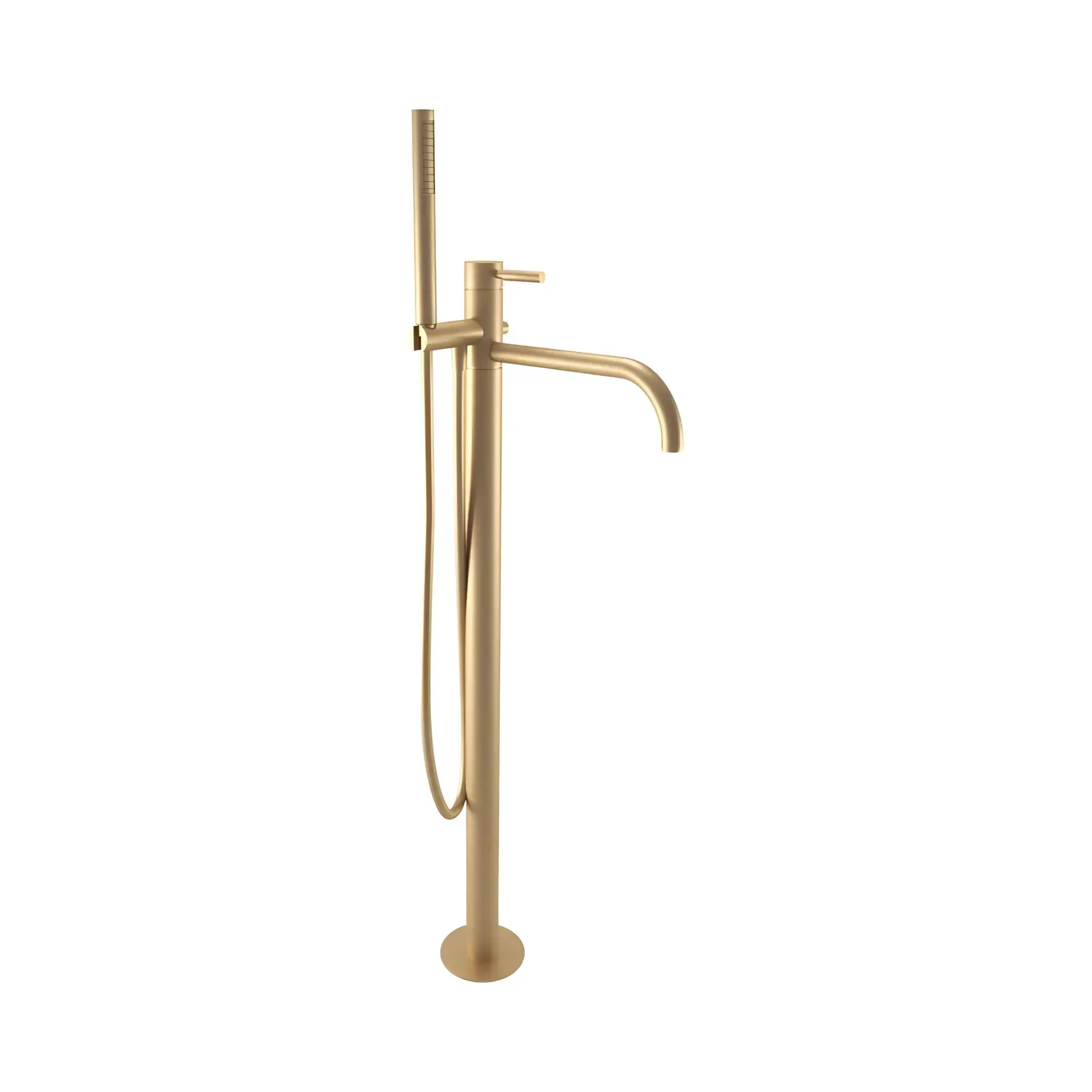 Змішувач для ванни Kobuk Bugnatese 2260BO Matt Bronze — вид на білому тлі