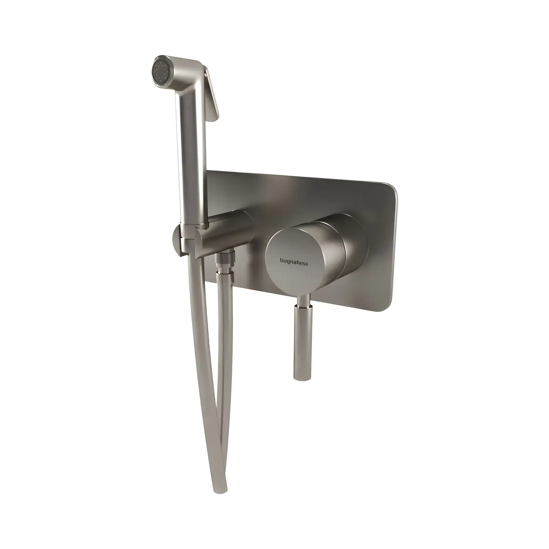 Гігієнічний душ Kobuk Bugnatese 2266NS Nickel Brushed — вид на білому тлі