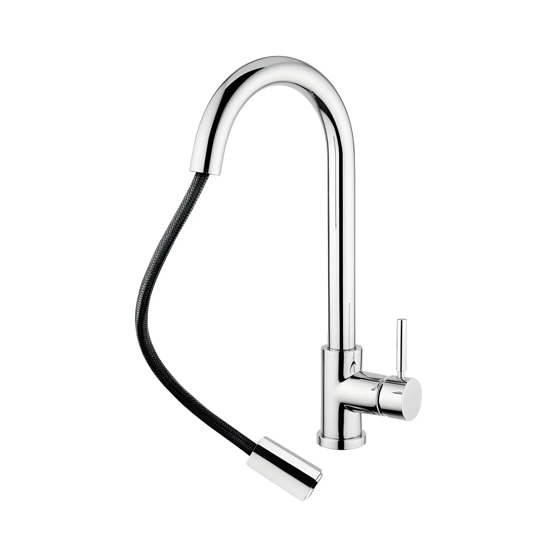 Змішувач для кухні Kobuk Bugnatese 2270CR Chrome — бічний ракурс