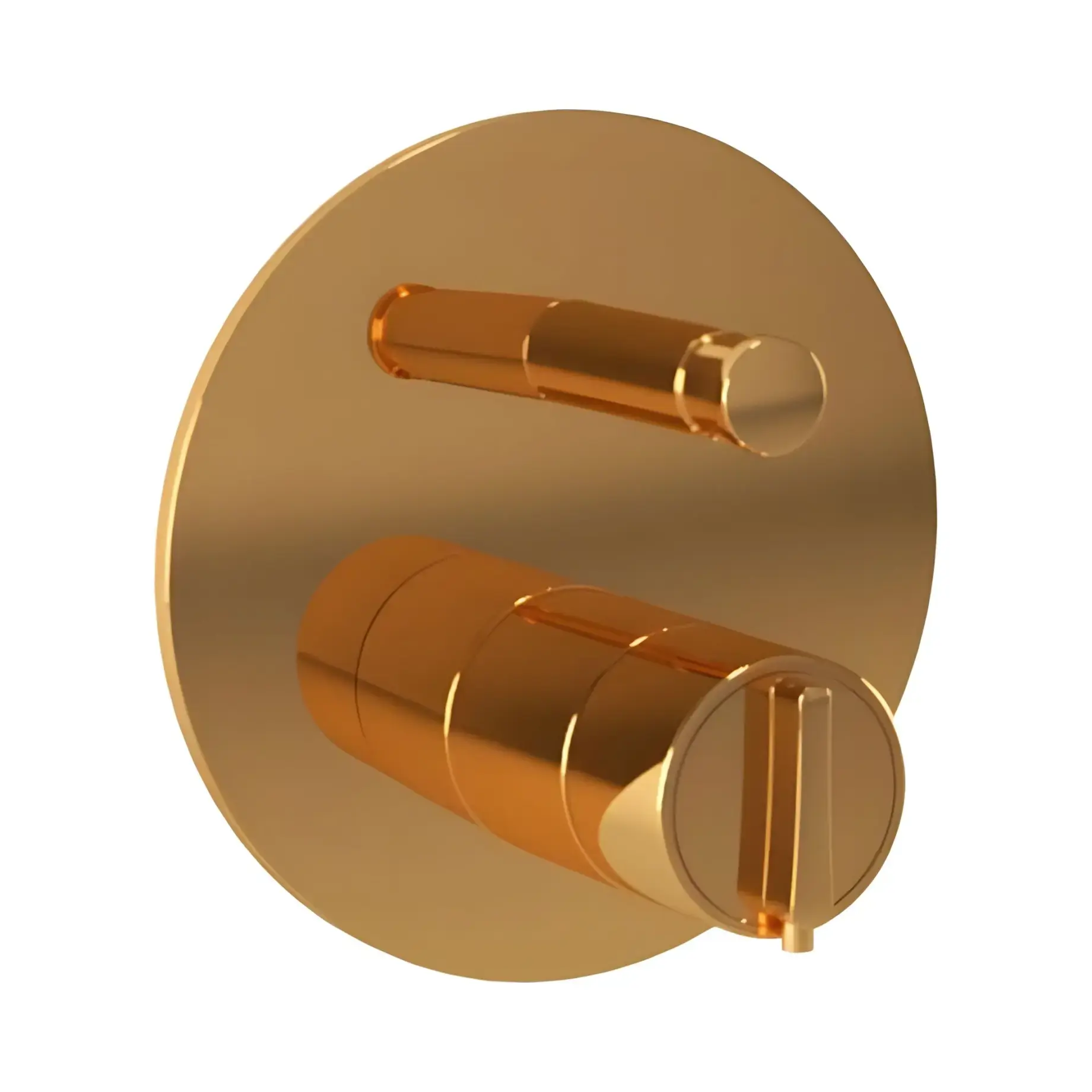 Термостат для душу Kobuk Bugnatese 2278DO Gold — вид на білому тлі