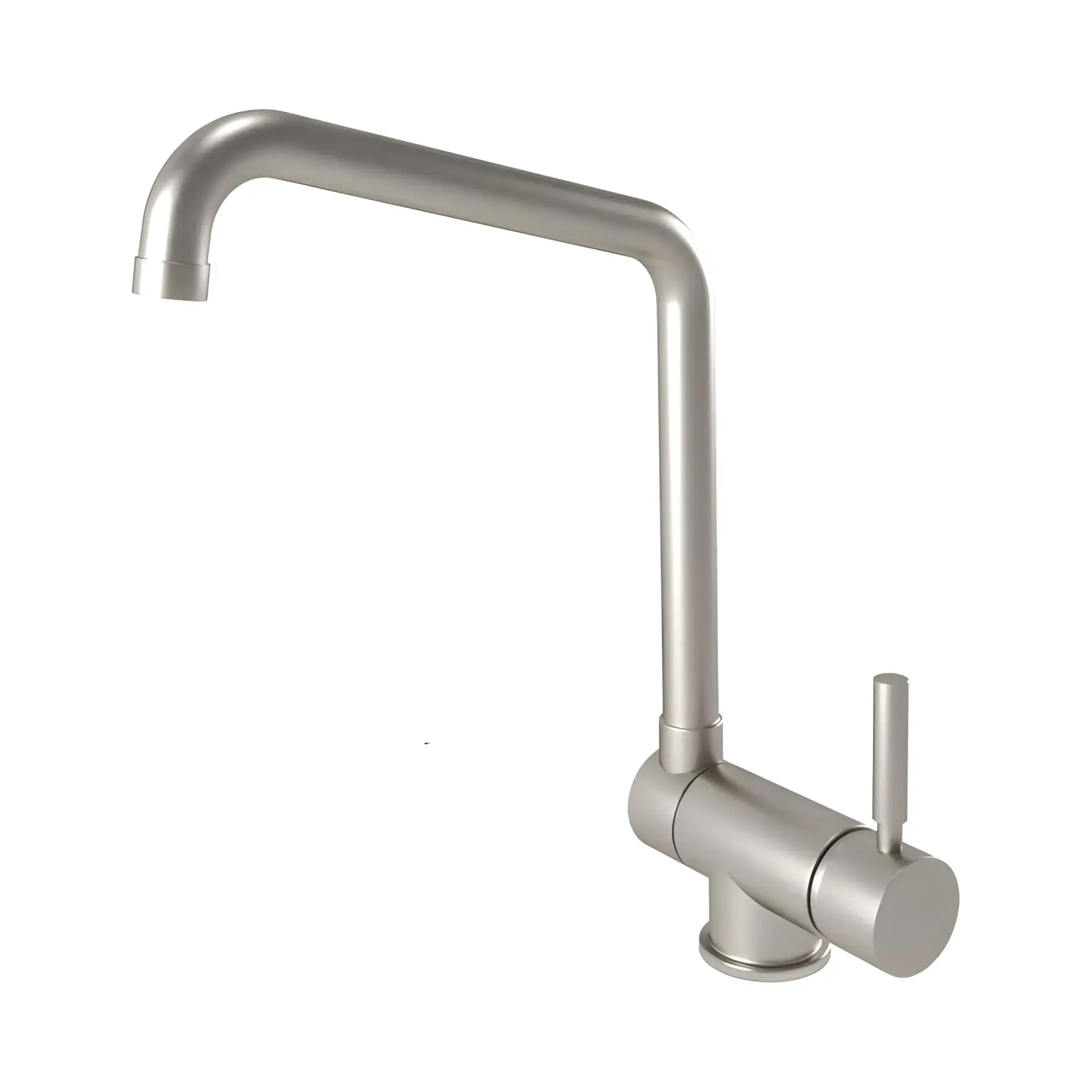 Змішувач для кухні Kobuk Bugnatese 2296NS Nickel Brushed — вид на білому тлі