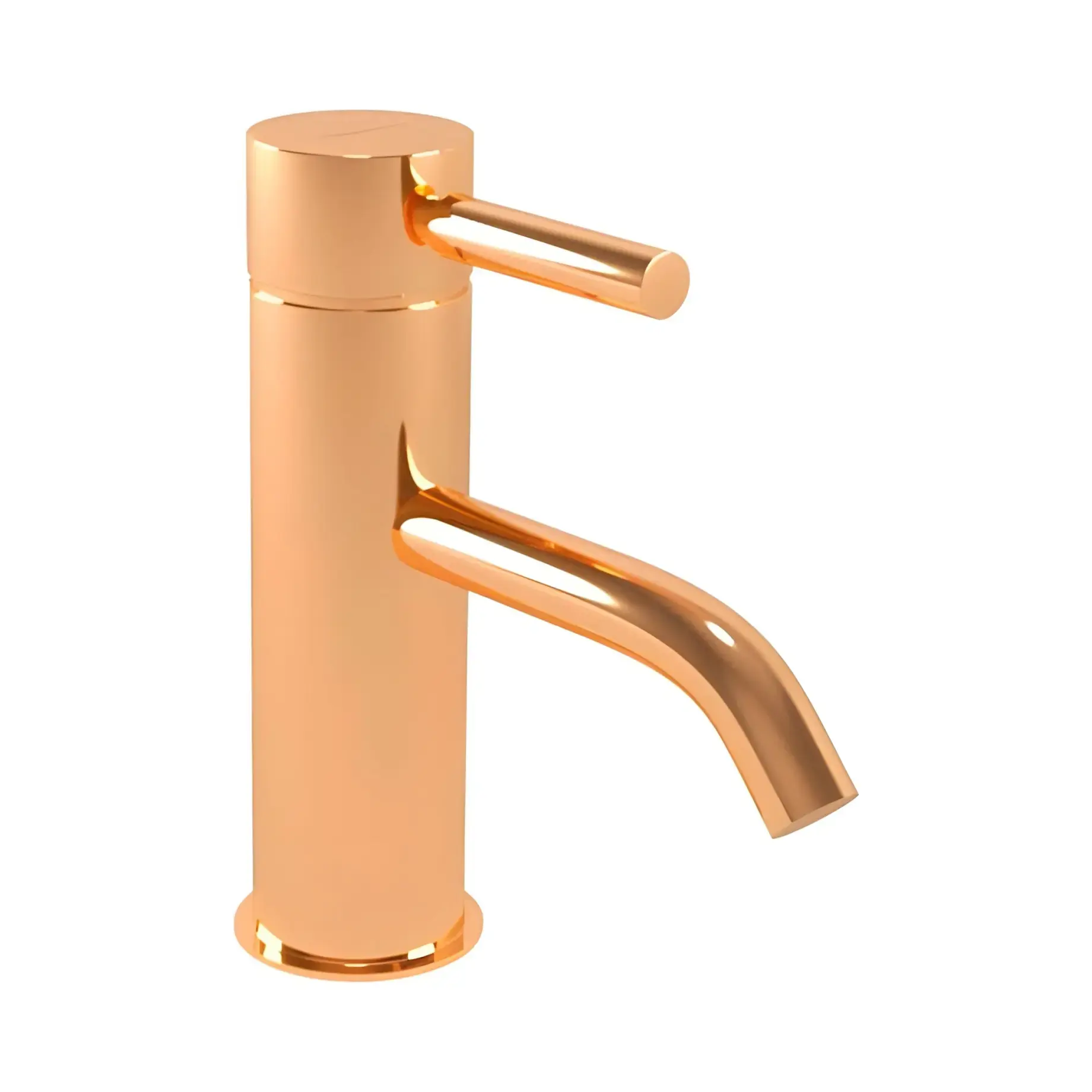 Змішувач для раковини Kobuk Bugnatese 2313SON Natural Brass — вид на білому тлі