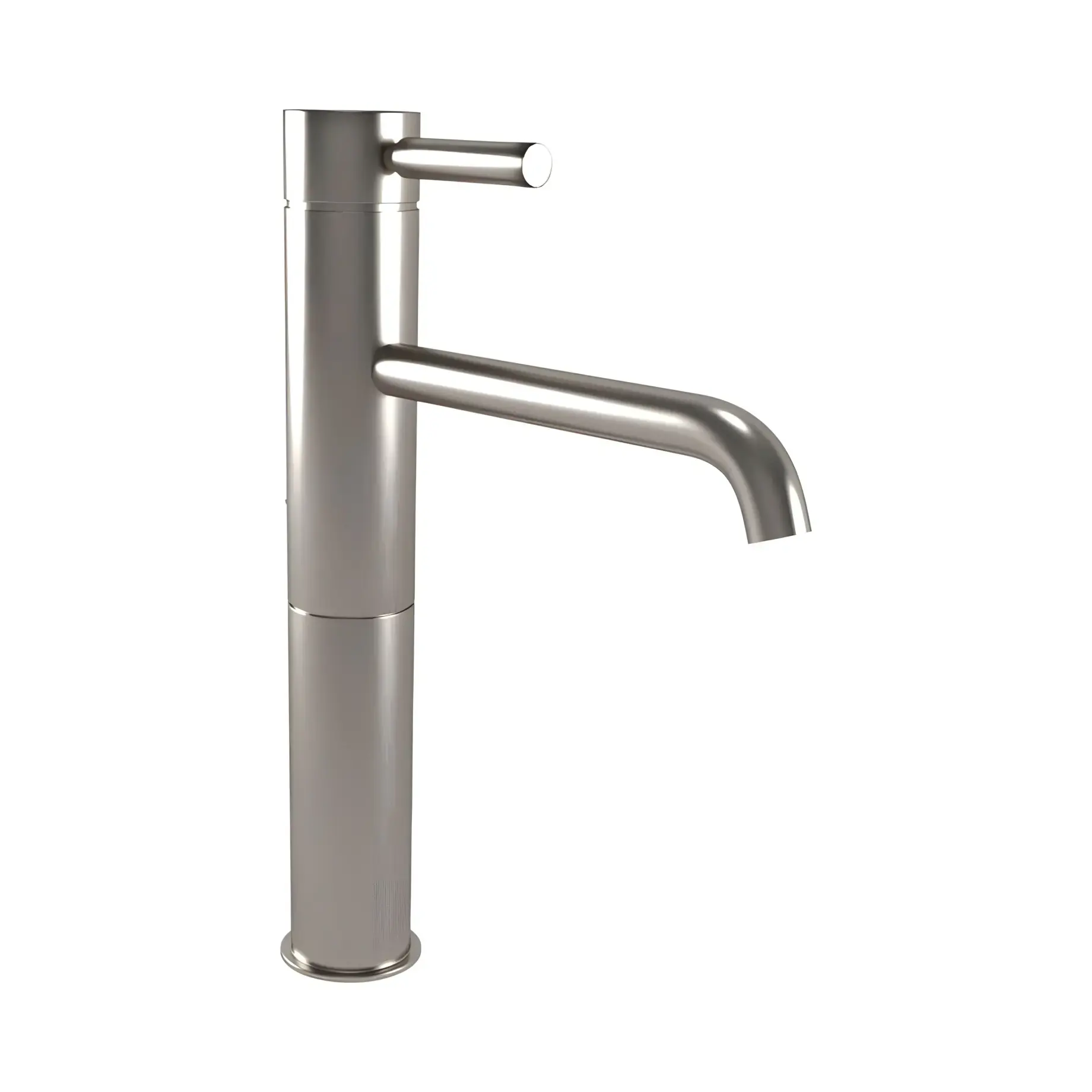 Змішувач для раковини Kobuk Bugnatese 2317SNS Nickel Brushed — вид на білому тлі