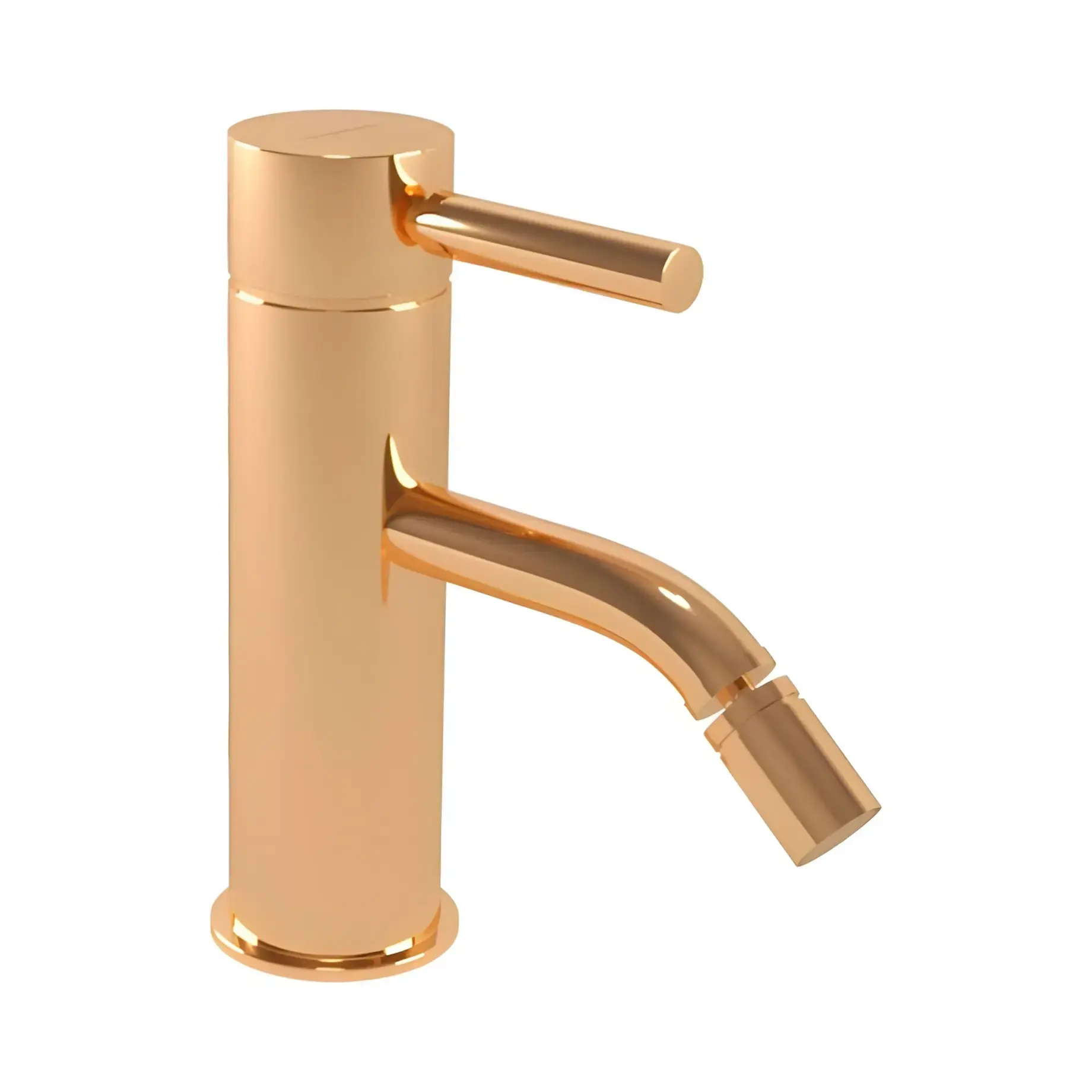 Змішувач для біде Kobuk Bugnatese 2323SON Natural Brass — вид на білому тлі