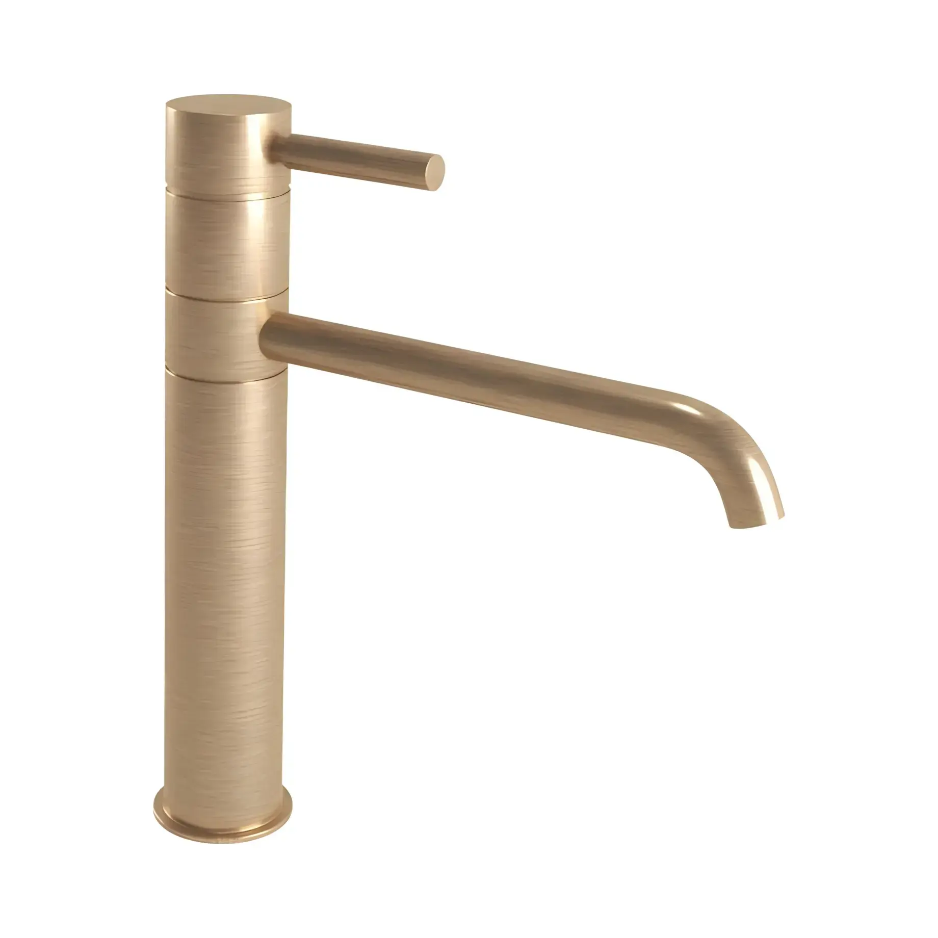 Змішувач для кухні Kobuk Fix Bugnatese 2382BR Bronze — вид на білому тлі