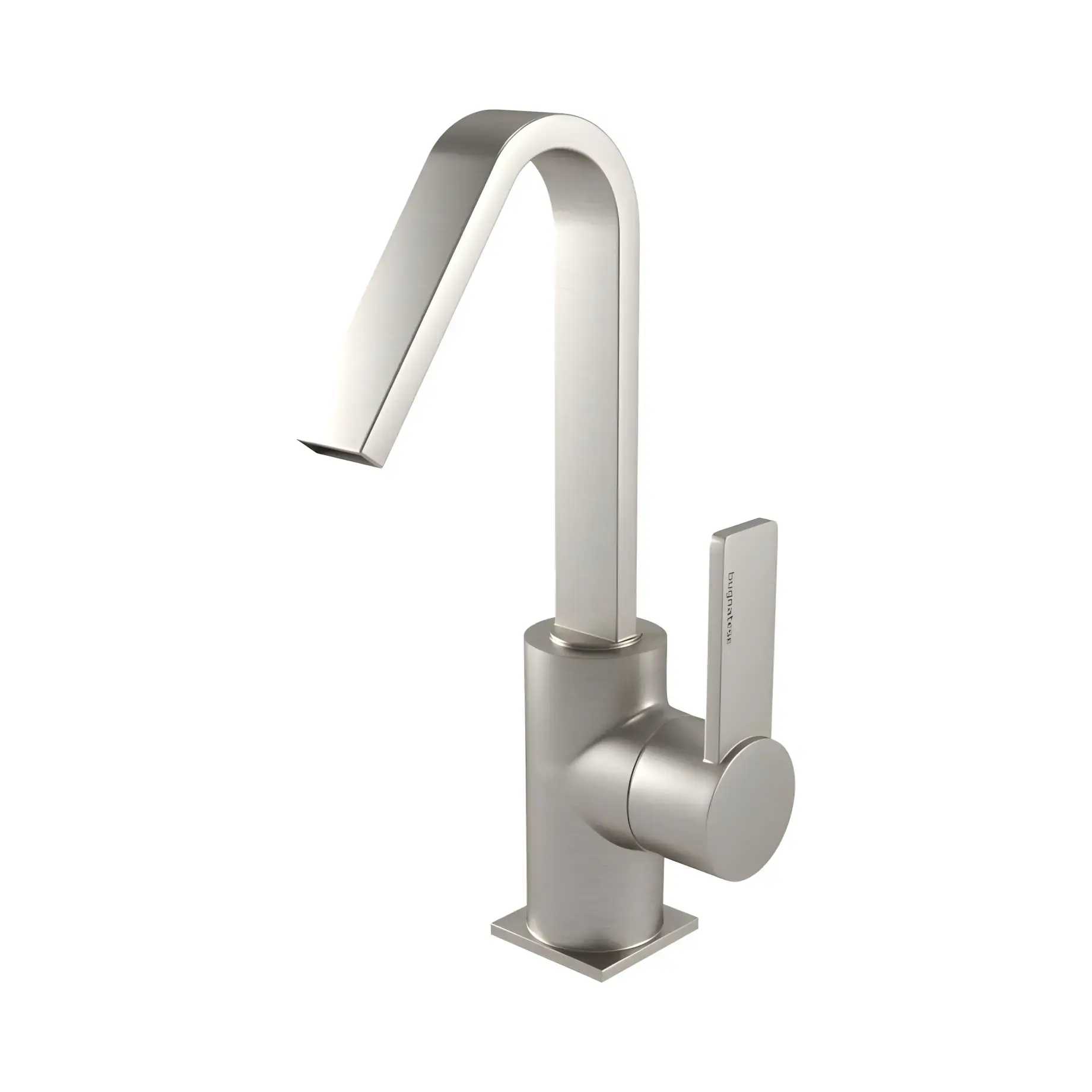 Змішувач для раковини Morse Bugnatese 1013SCNS Nickel Brushed — вид на білому тлі