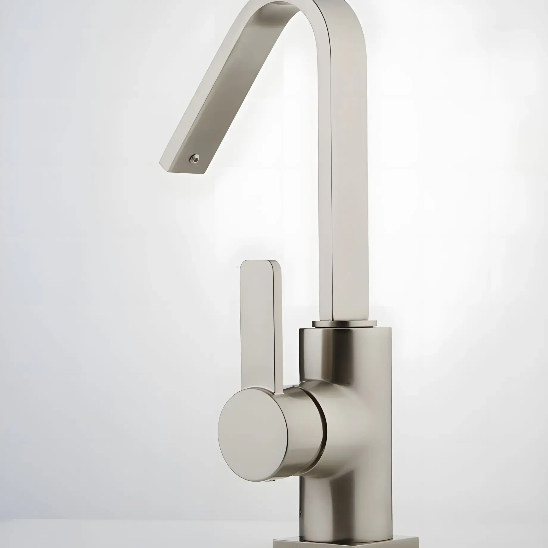Змішувач для раковини Morse Bugnatese 1013SCNS Nickel Brushed — вид згори
