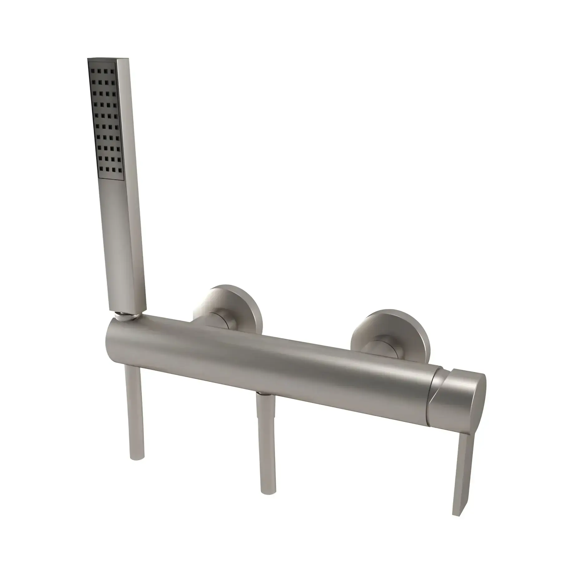 Змішувач для душу Morse Bugnatese 1035NS Nickel Brushed — вид на білому тлі