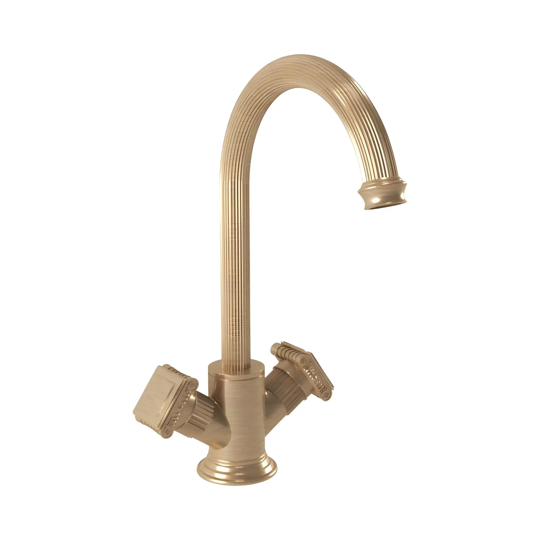 Змішувач для кухні Olympia Bugnatese 8451BR Bronze — вид на білому тлі