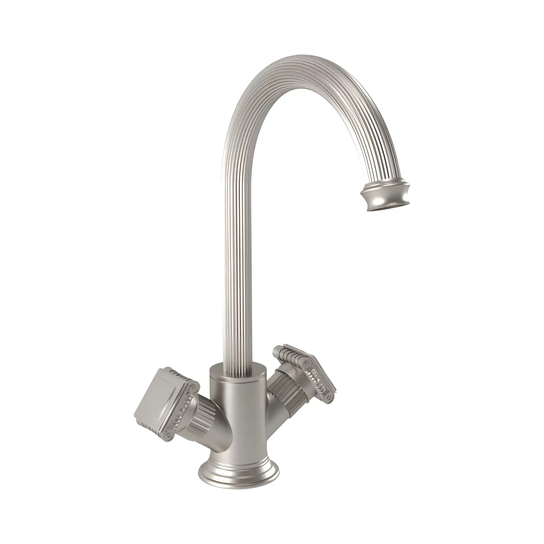 Змішувач для кухні Olympia Bugnatese 8451NS Nickel Brushed — вид на білому тлі
