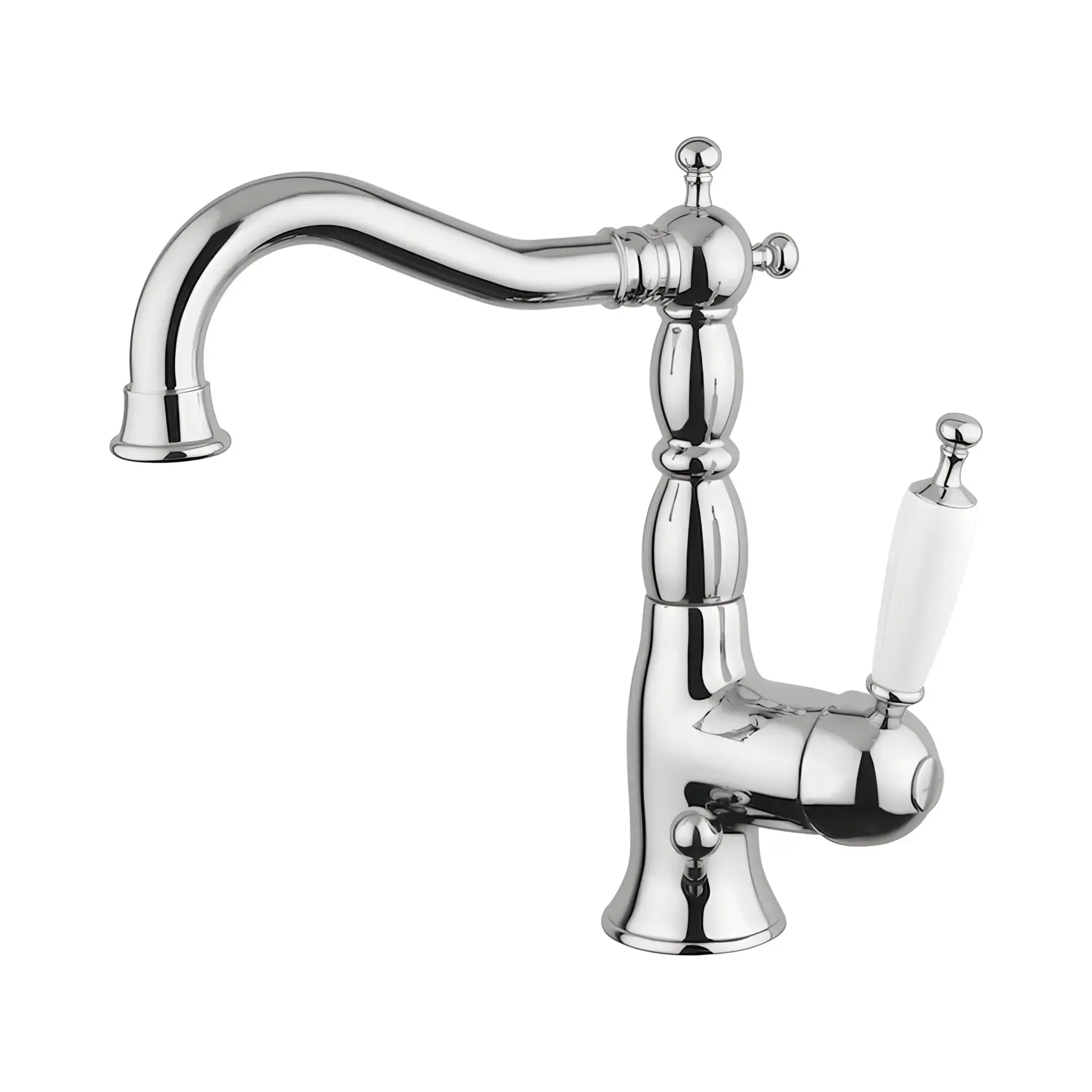 Змішувач для раковини Oxford Bugnatese 6313SCR Chrome — вид на білому тлі