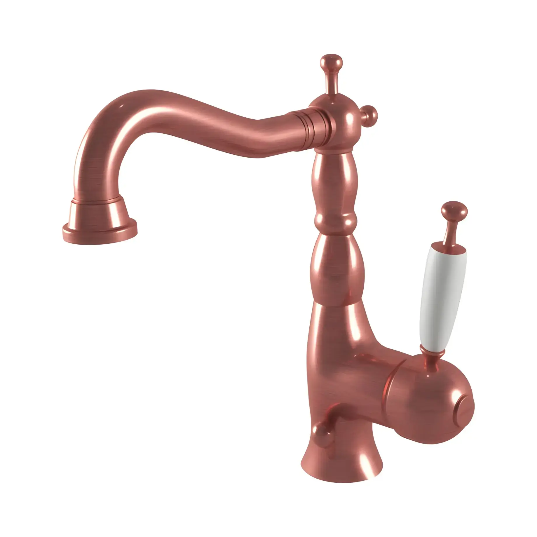Змішувач для раковини Oxford Bugnatese 6313SCRA Copper — вид на білому тлі