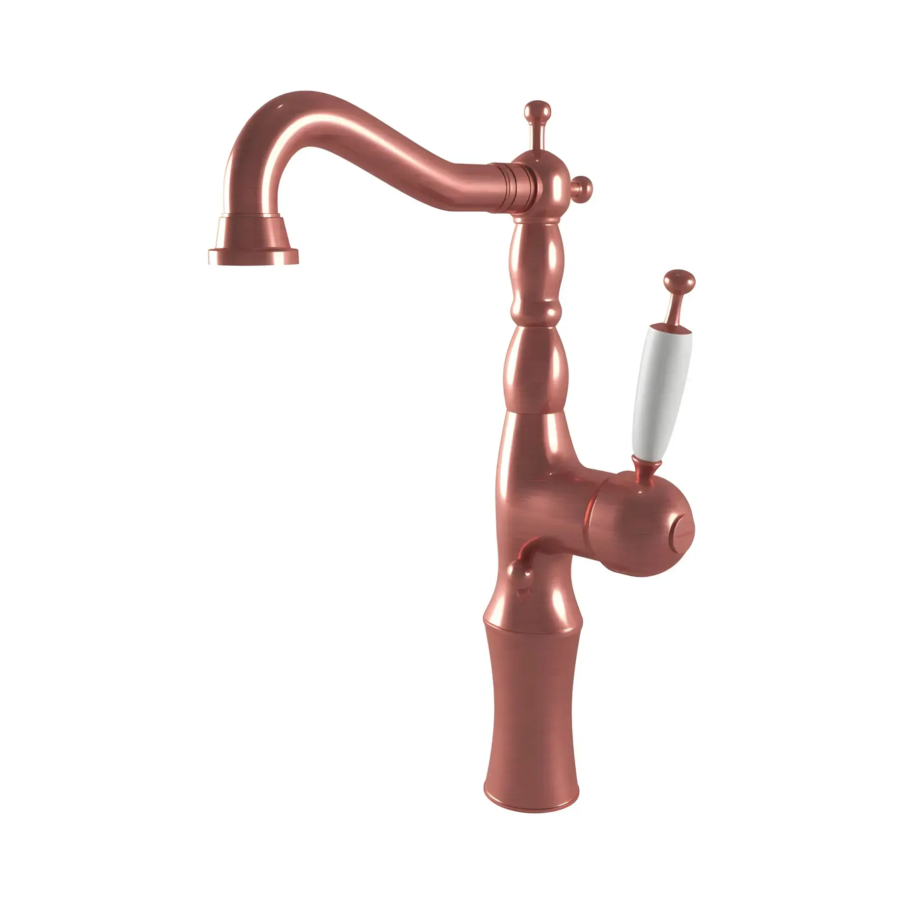 Змішувач для раковини Oxford Bugnatese 6317SCRA Copper — вид на білому тлі