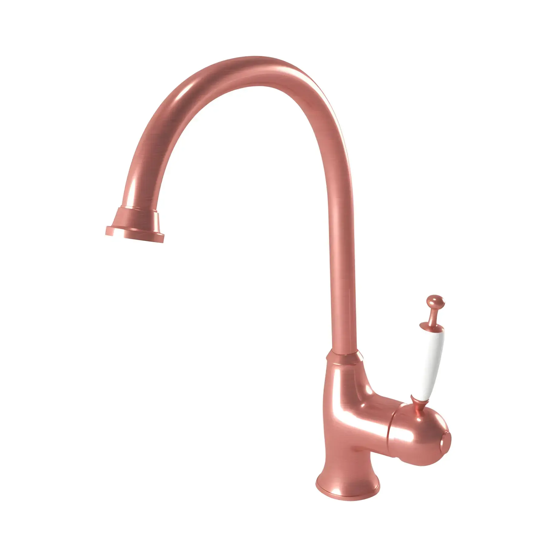 Змішувач для кухні Oxford Bugnatese 6381RA Copper — вид на білому тлі