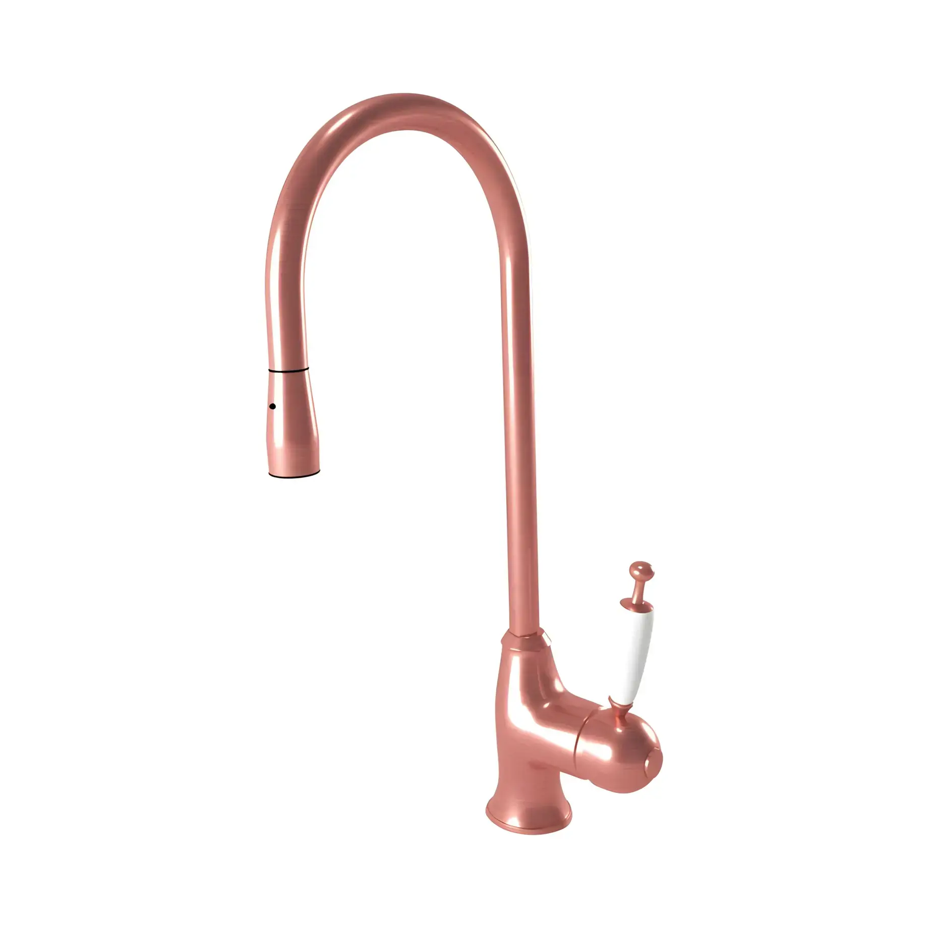Змішувач для кухні Oxford Bugnatese 6395RA Copper — вид на білому тлі