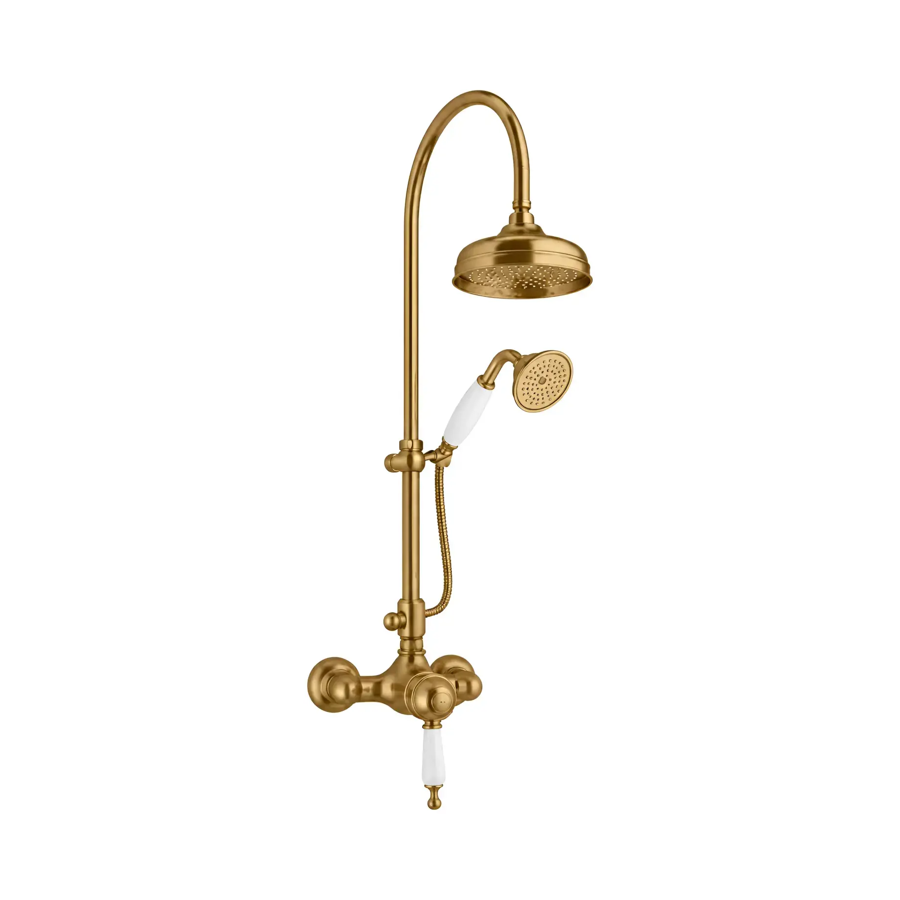 Душова система зі змішувачем Oxford Bugnatese OXBR6336C Bronze — вид на білому тлі