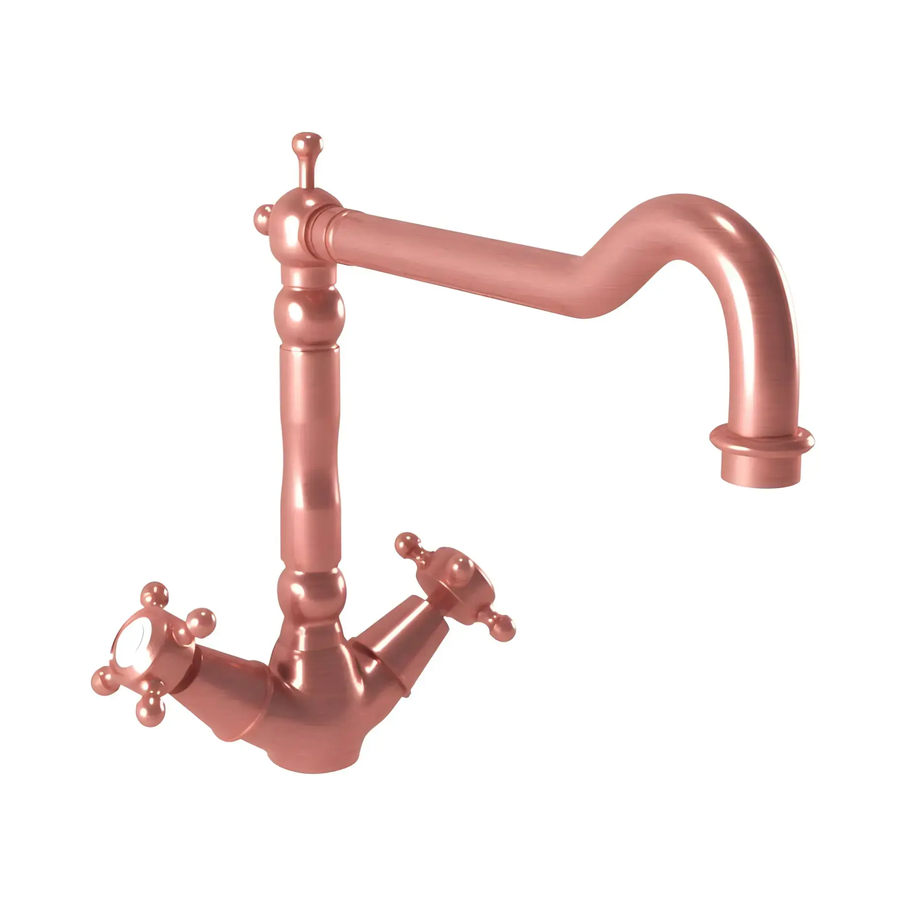 Змішувач для кухні Revival Bugnatese 451RA Copper — вид на білому тлі