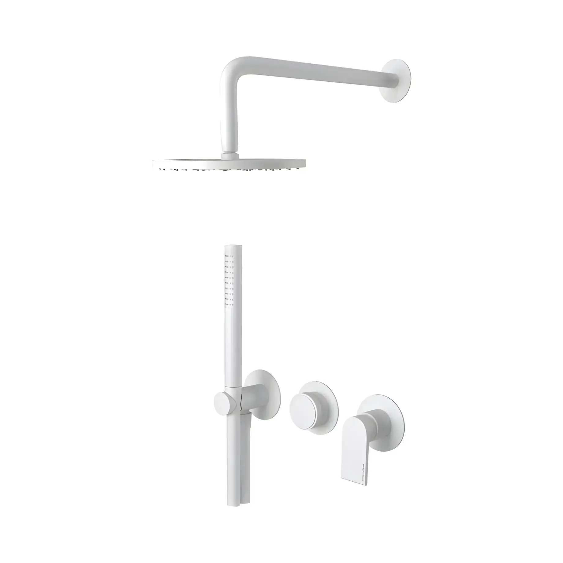 Душова система (прихований монтаж) Simple Bugnatese 6601HBI White Matt — вид на білому тлі
