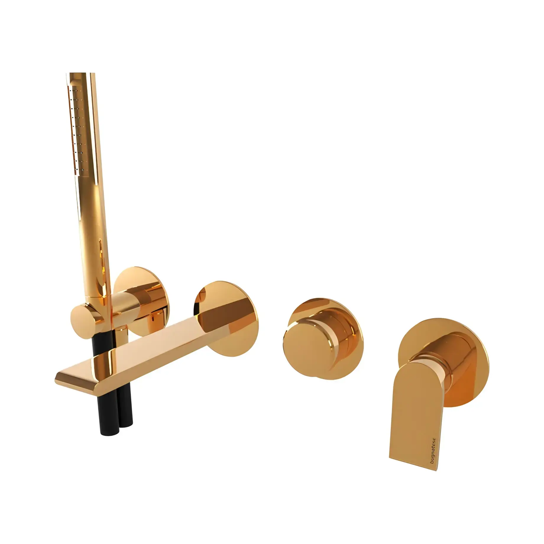 Змішувач для ванни Simple Bugnatese 6601PO PVD Gold — вид на білому тлі
