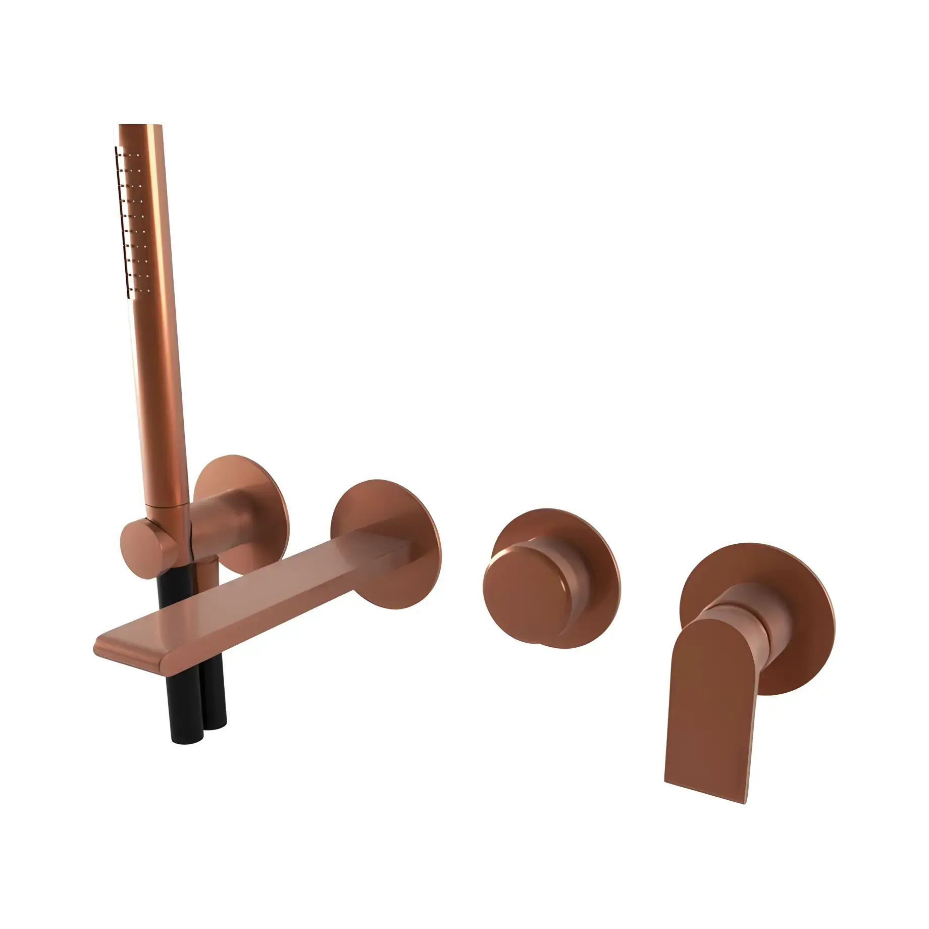 Змішувач для ванни Simple Bugnatese 6601PR PVD Copper — вид на білому тлі