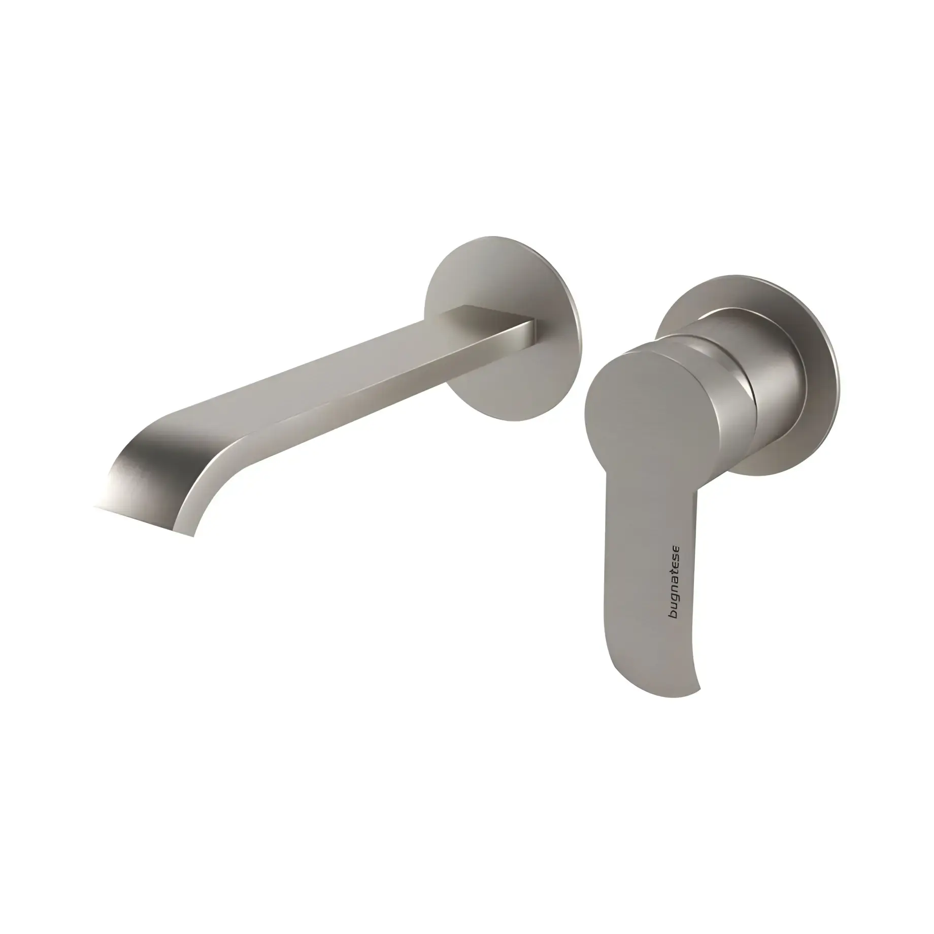 Змішувач для раковини Tess Bugnatese 9645NS Nickel Brushed — вид на білому тлі