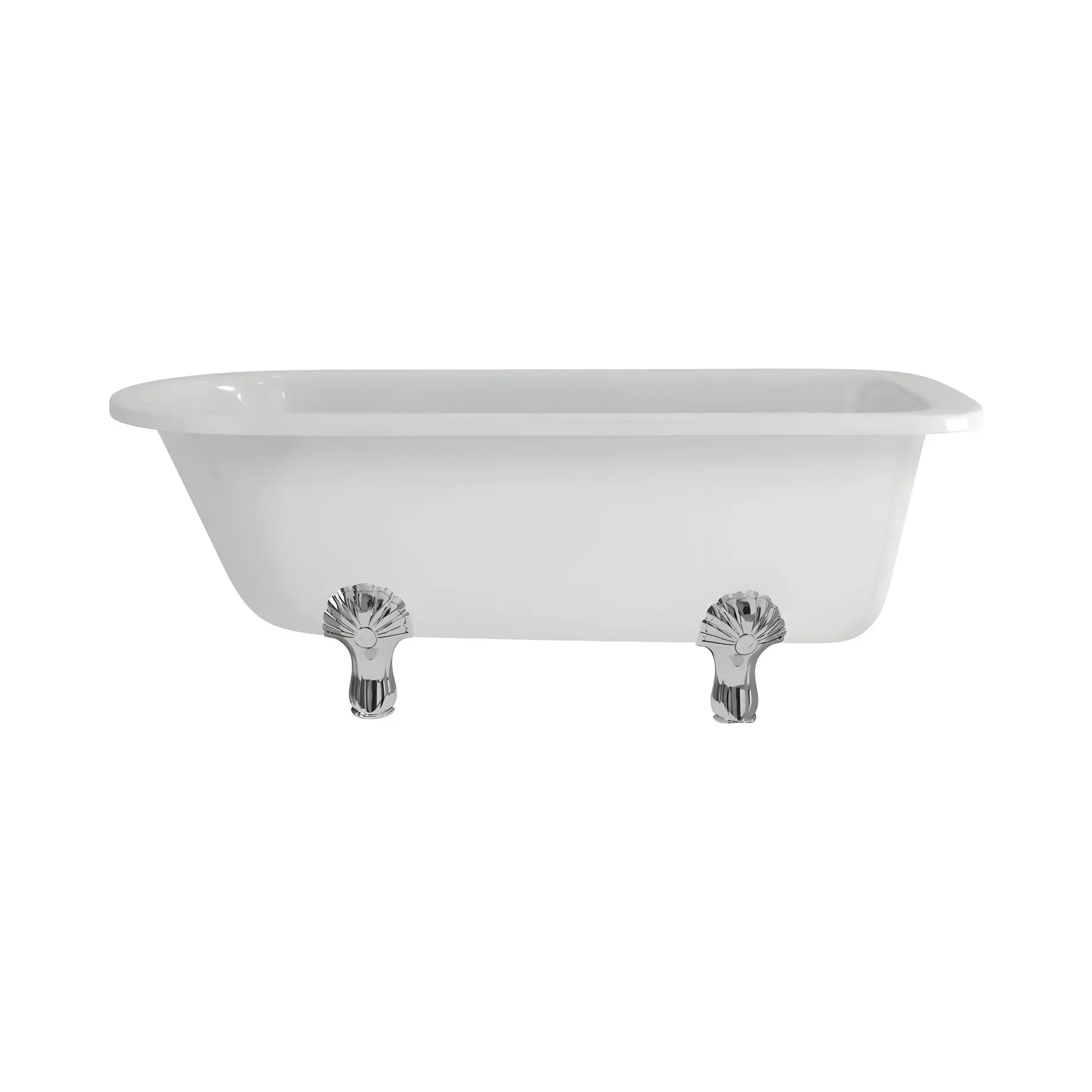 Ванна Blenheim Burlington E2 + L3C Gloss White 169 х 75 см — вид на білому тлі