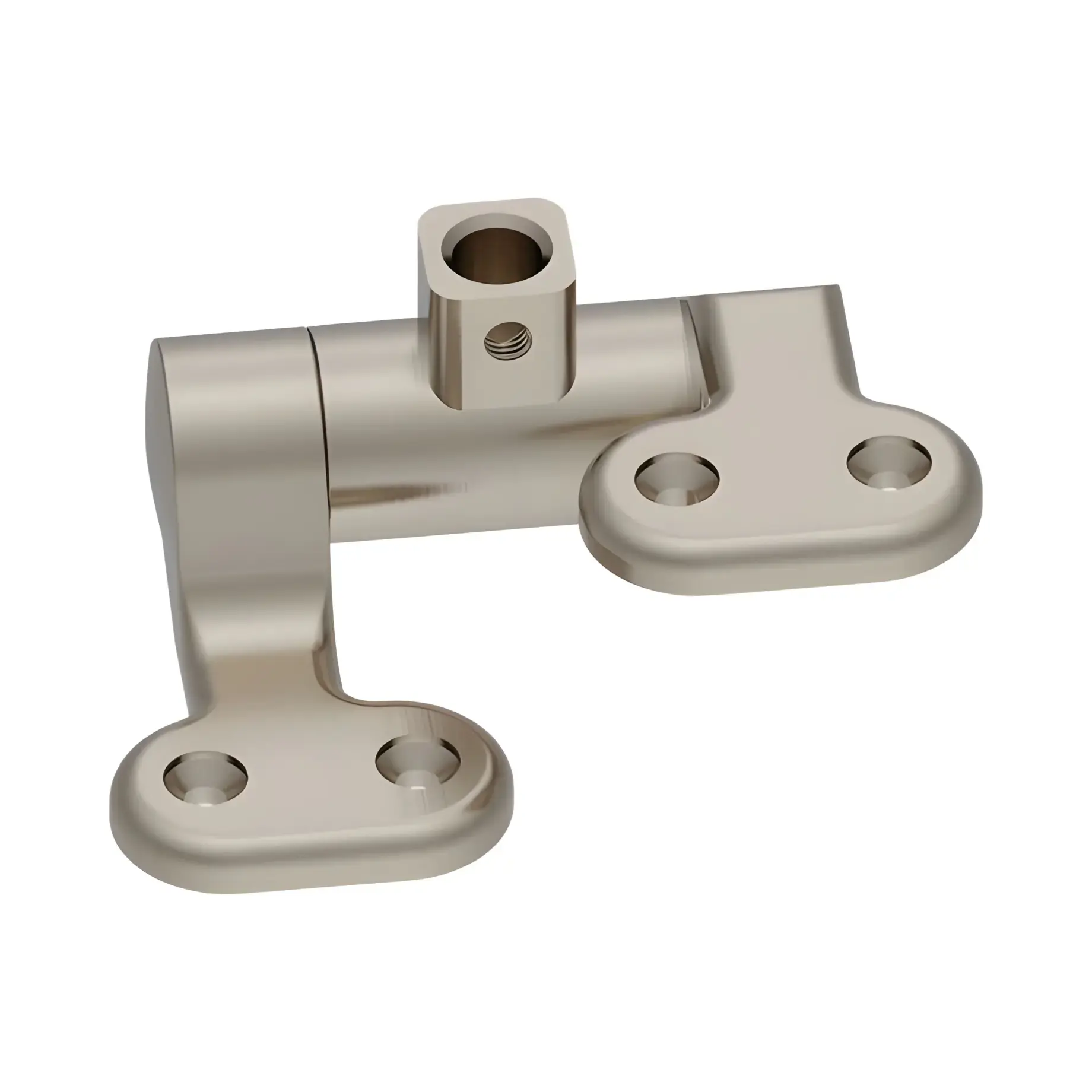 Петлі для сидіння Guild Burlington GUHGL Brushed Nickel — вид на білому тлі