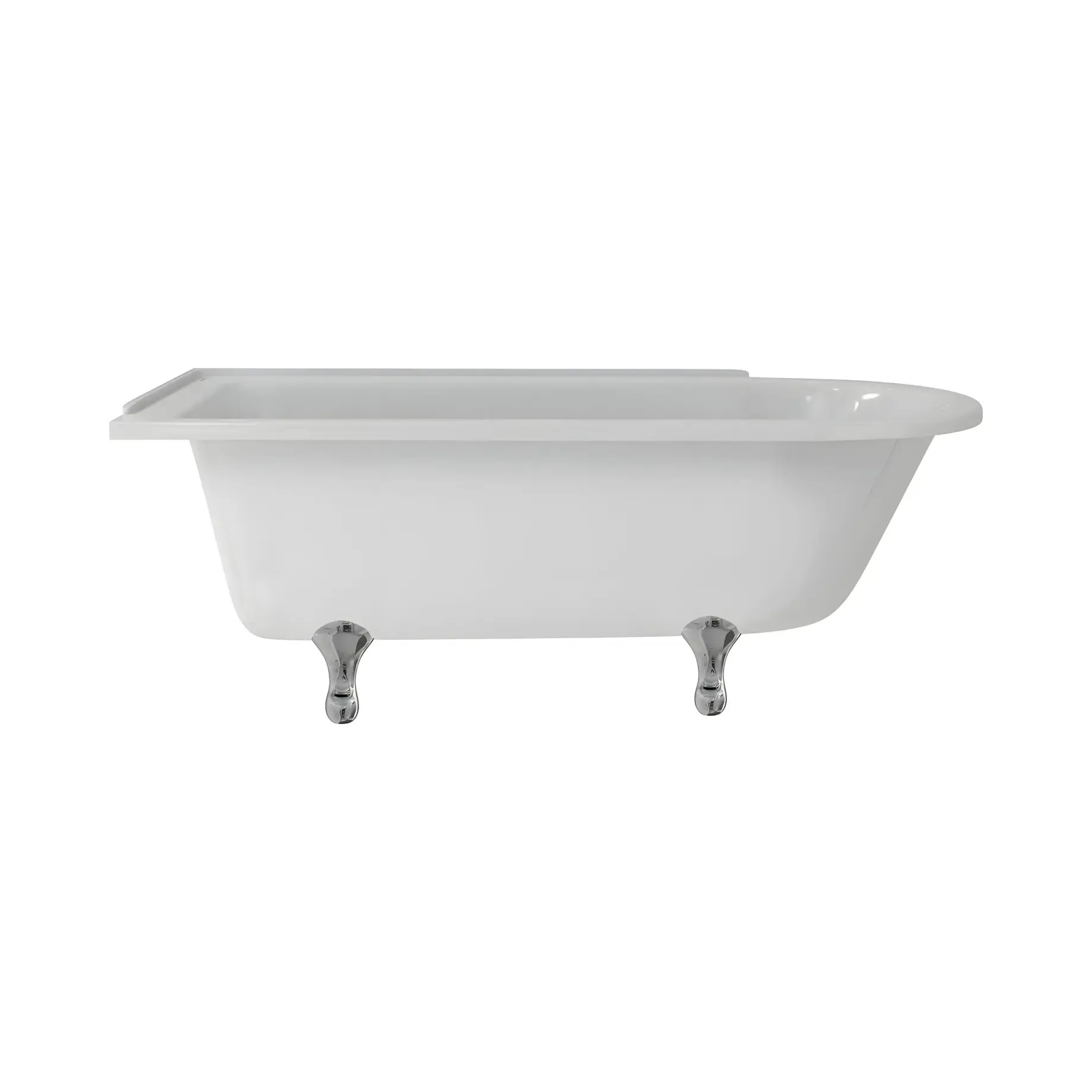 Ванна Hampton Burlington E13 + E10 CHR — вид на білому тлі