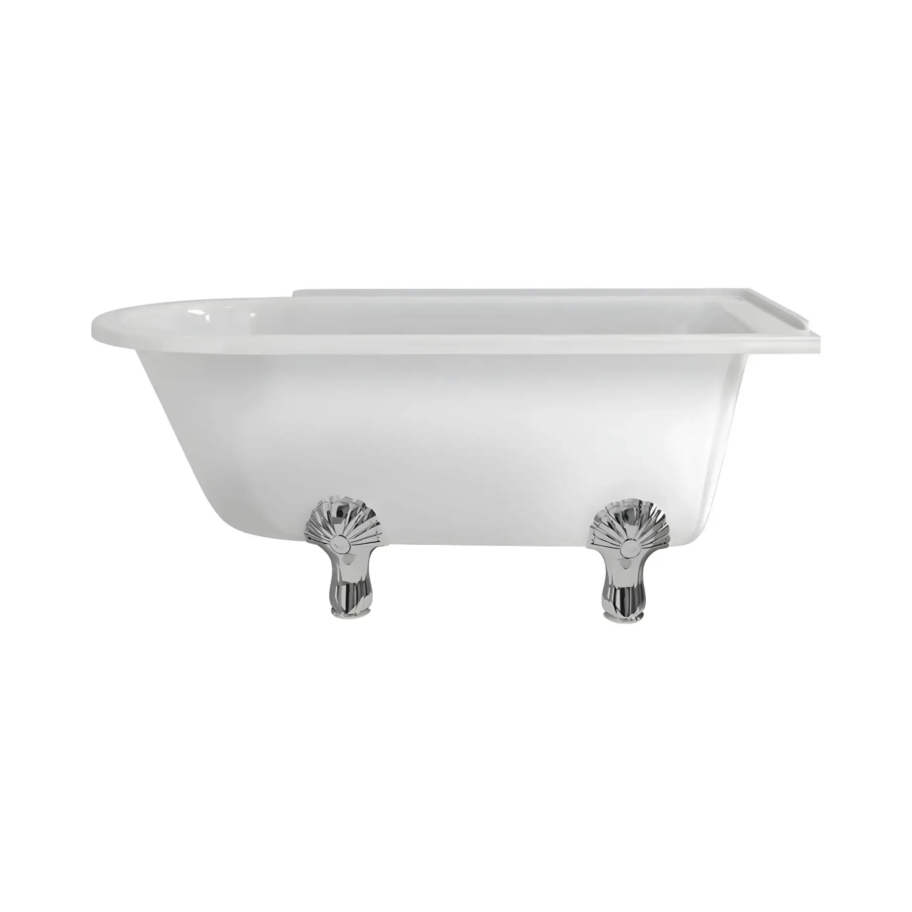 Ванна Hampton Burlington E21 + L3C — вид на білому тлі
