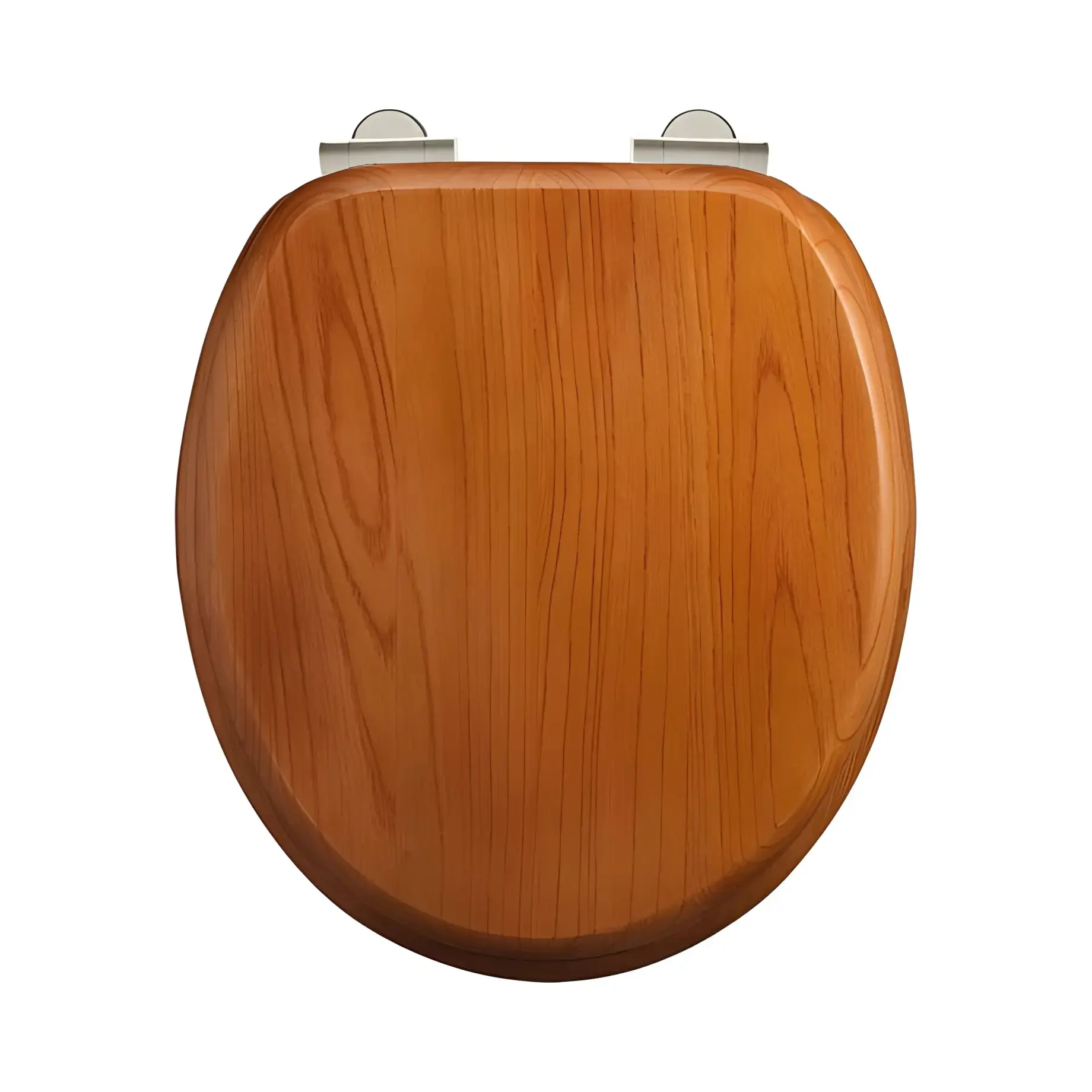 Сидіння з кришкою для унітазу (Soft Close) Burlington S16 Golden Oak 37.1 х 43.2 см — вид на білому тлі