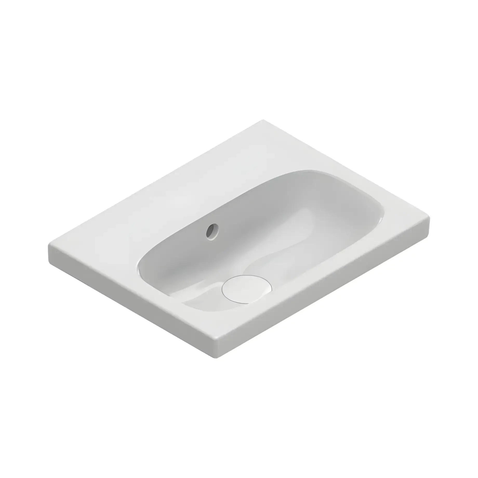 Умивальник Alvea Catalano 0620450001 Glossy White 45 х 35 см — вид на білому тлі