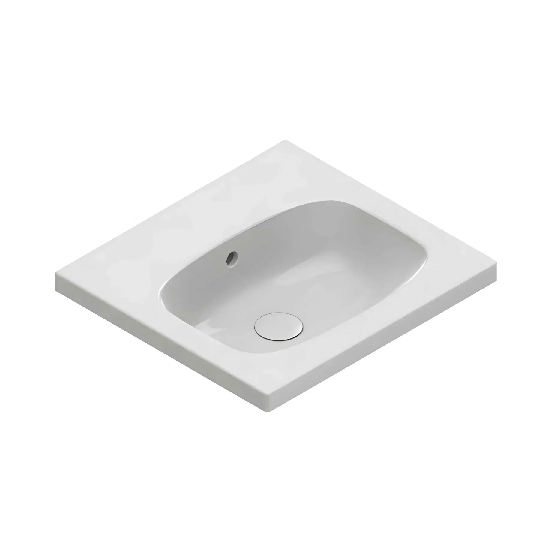 Умивальник Alvea Catalano 0620500001 Glossy White 50 х 46 см — вид на білому тлі