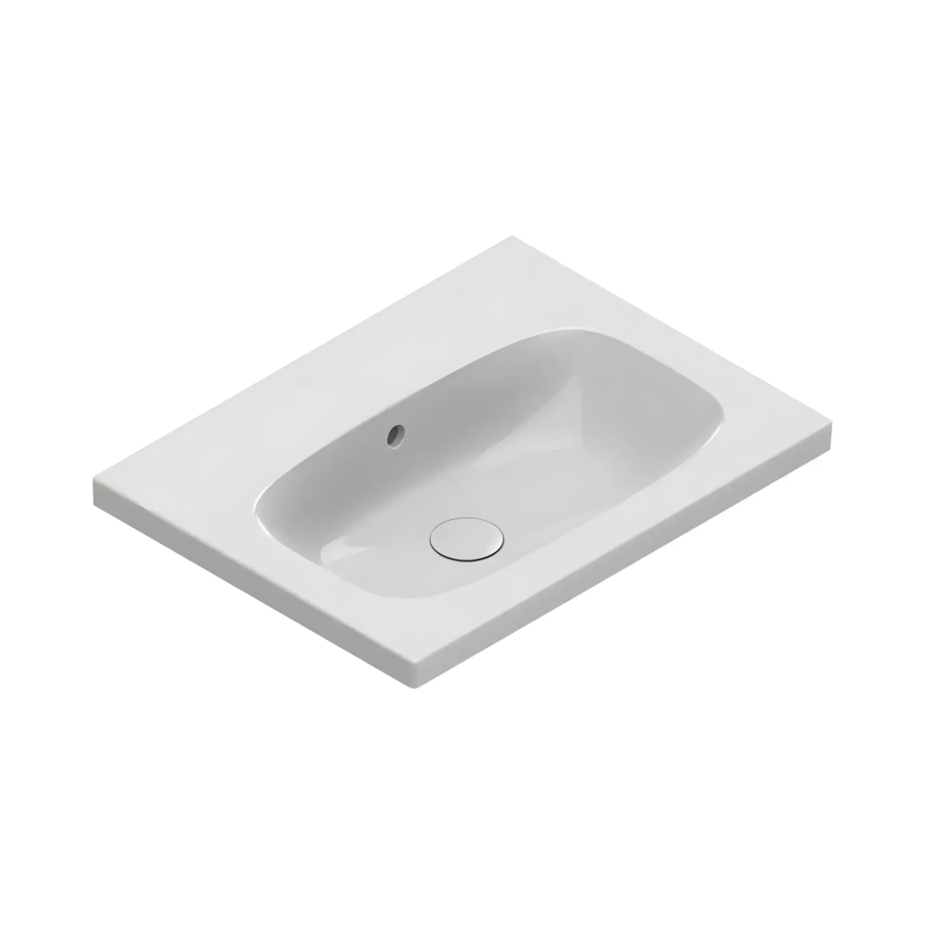 Умивальник Alvea Catalano 0620600001 Glossy White 60 х 46 см — вид на білому тлі
