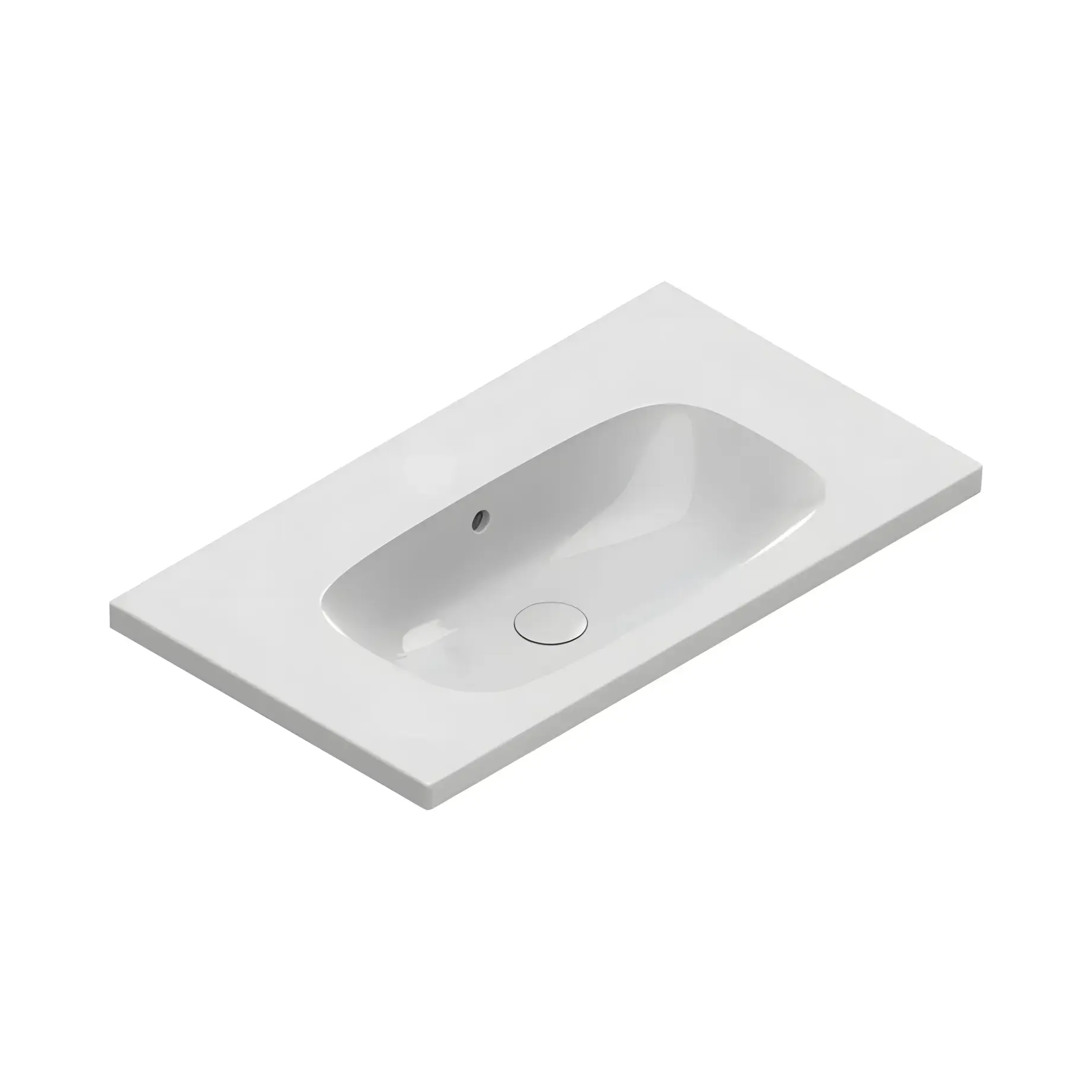Умивальник Alvea Catalano 0620810001 Glossy White 80 х 46 см — вид на білому тлі