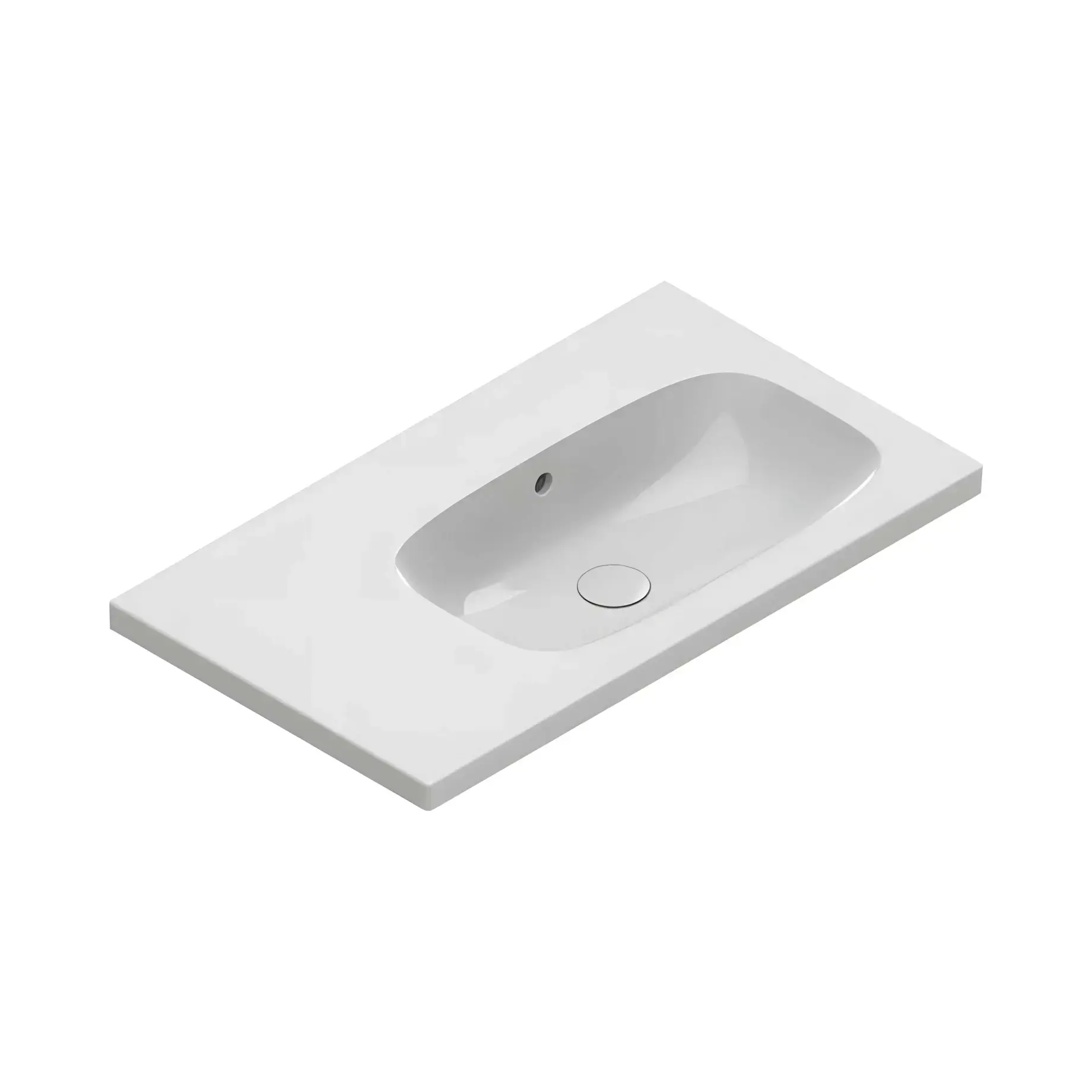 Умивальник Alvea Catalano 0620830001 Glossy White 80 х 46 см — вид на білому тлі