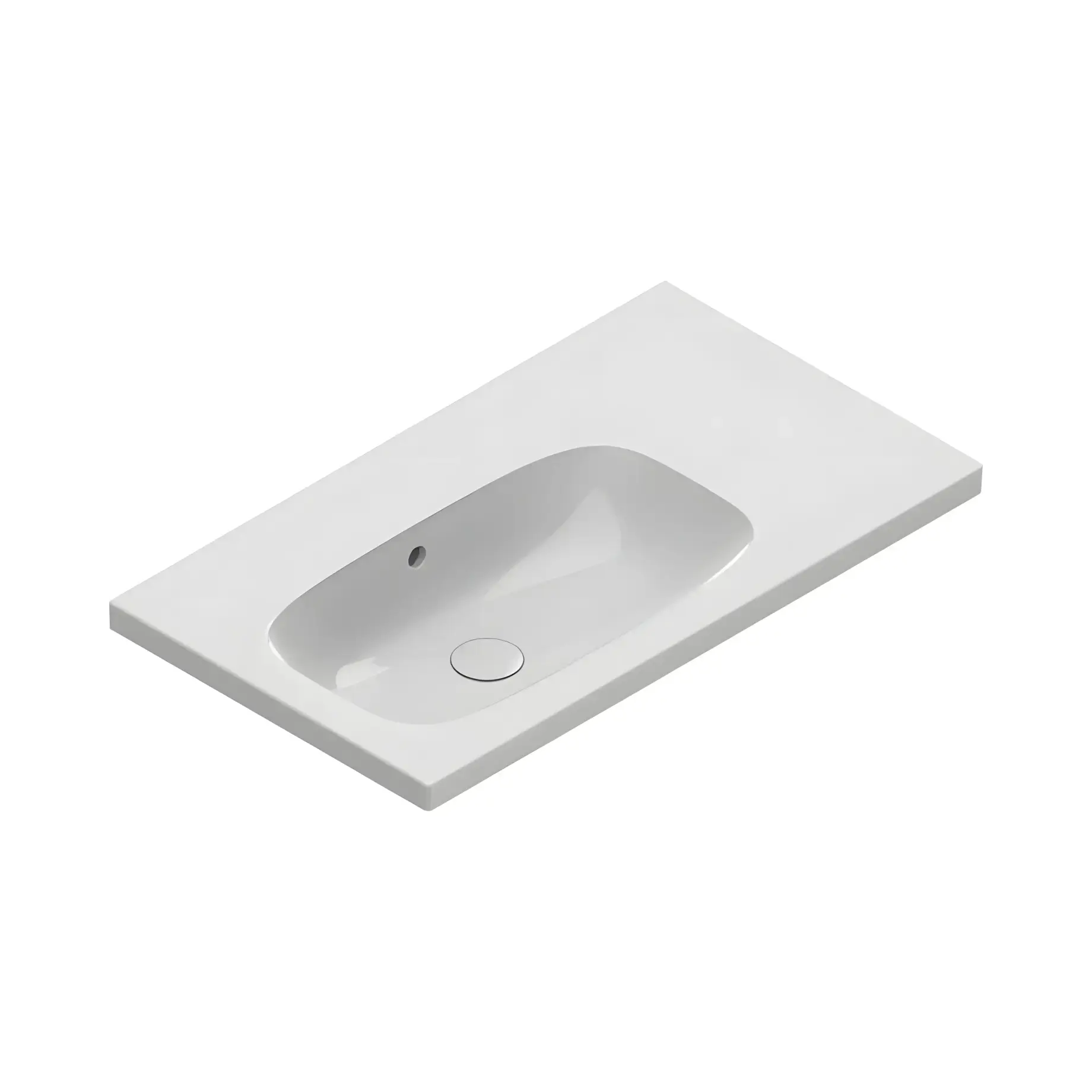 Умивальник Alvea Catalano 0620840001 Glossy White 80 х 46 см — вид на білому тлі