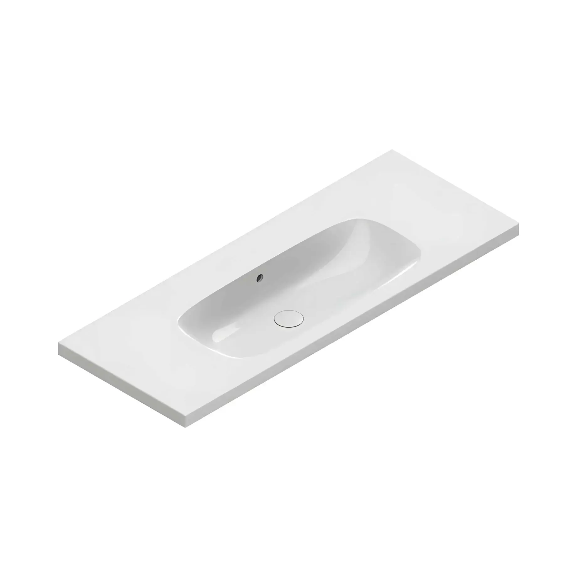 Умивальник Alvea Catalano 0621210001 Glossy White 120 х 46 см — вид на білому тлі